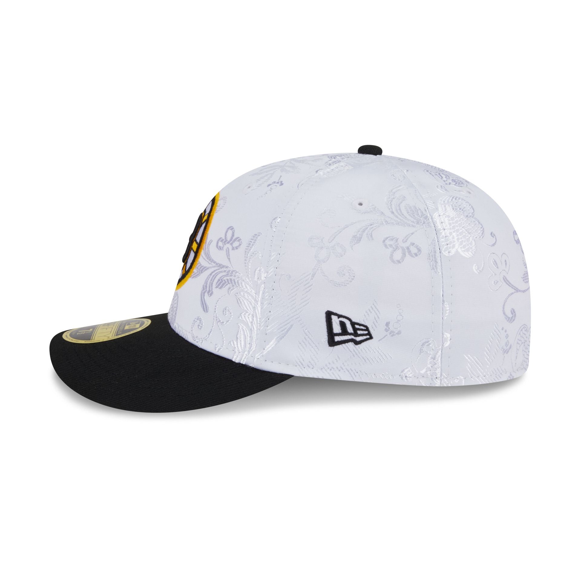 Boston Bruins Floral Shine Low Profile 59FIFTY Fitted Hat - Image 4