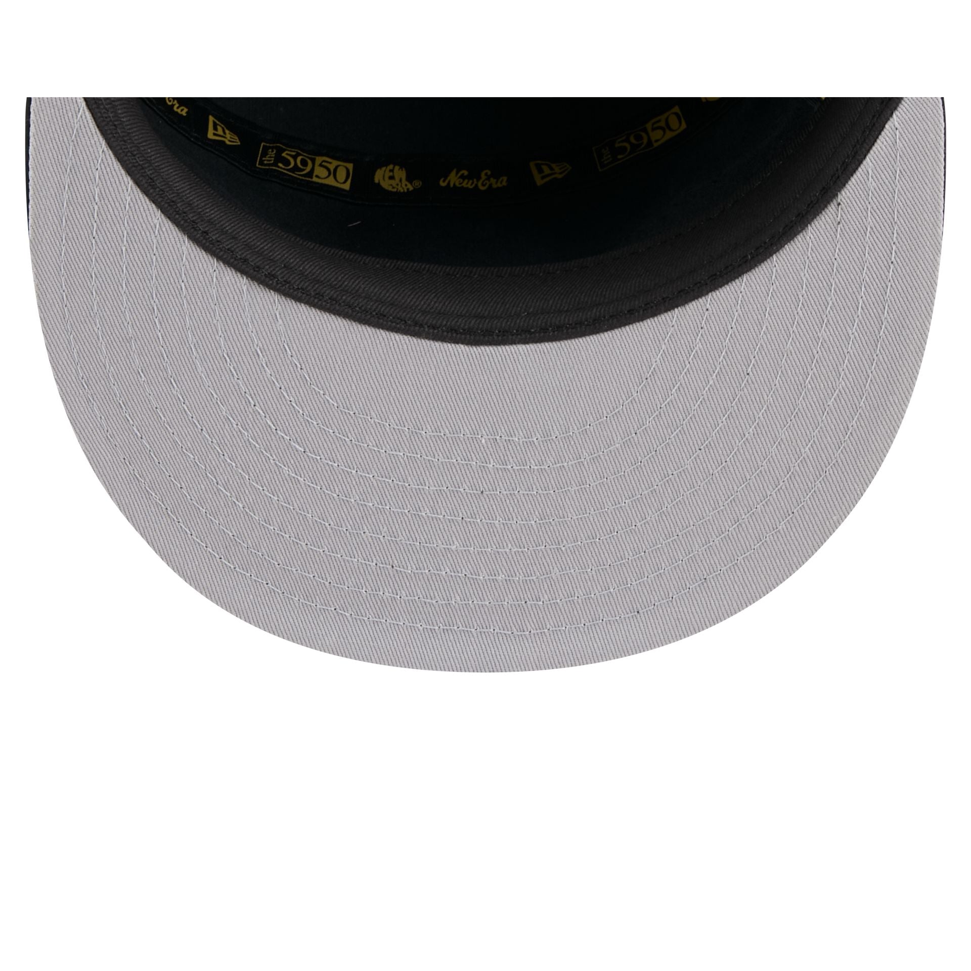 Los Angeles Dodgers Black Poly Rope Split Panel 59FIFTY Fitted Hat - Image 7