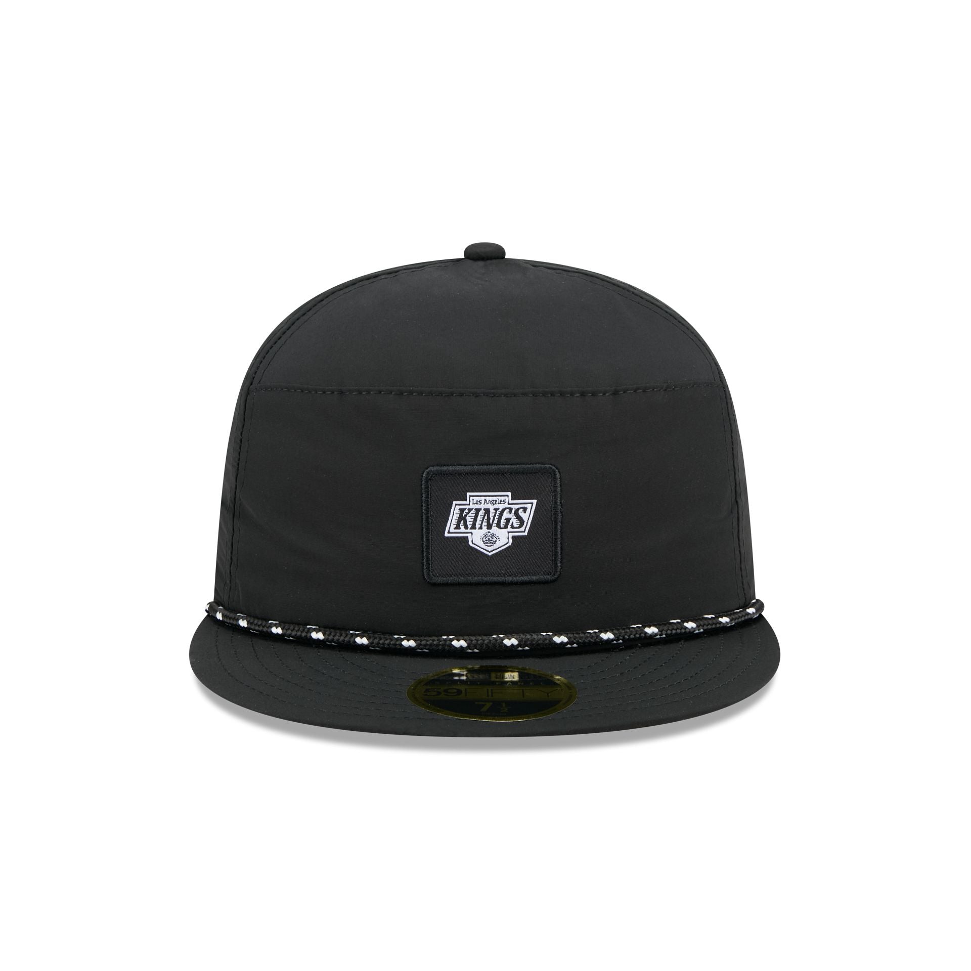 Los Angeles Kings Black Poly Rope Split Panel 59FIFTY Fitted Hat - Image 2