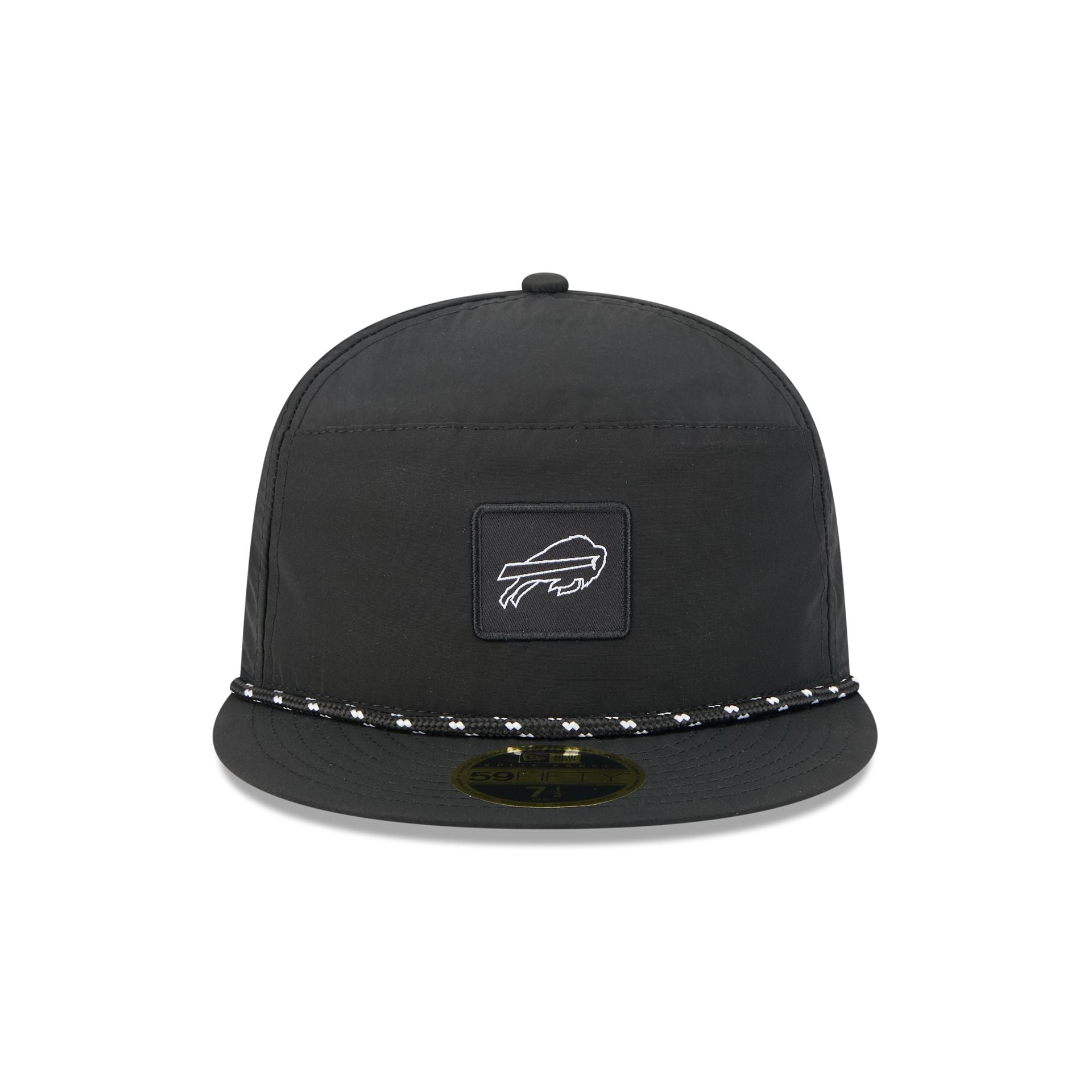 Buffalo Bills Black Poly Rope Split Panel 59FIFTY Fitted Hat - Image 2