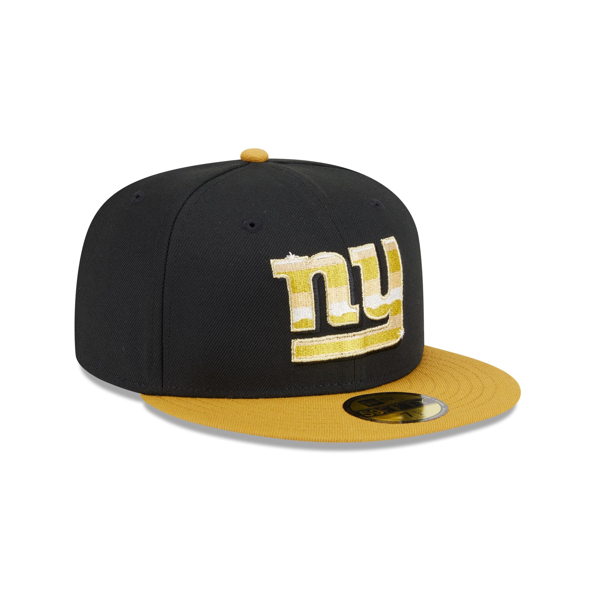 New York Giants Metallic Gold Logo 59FIFTY Fitted Hat - Image 3
