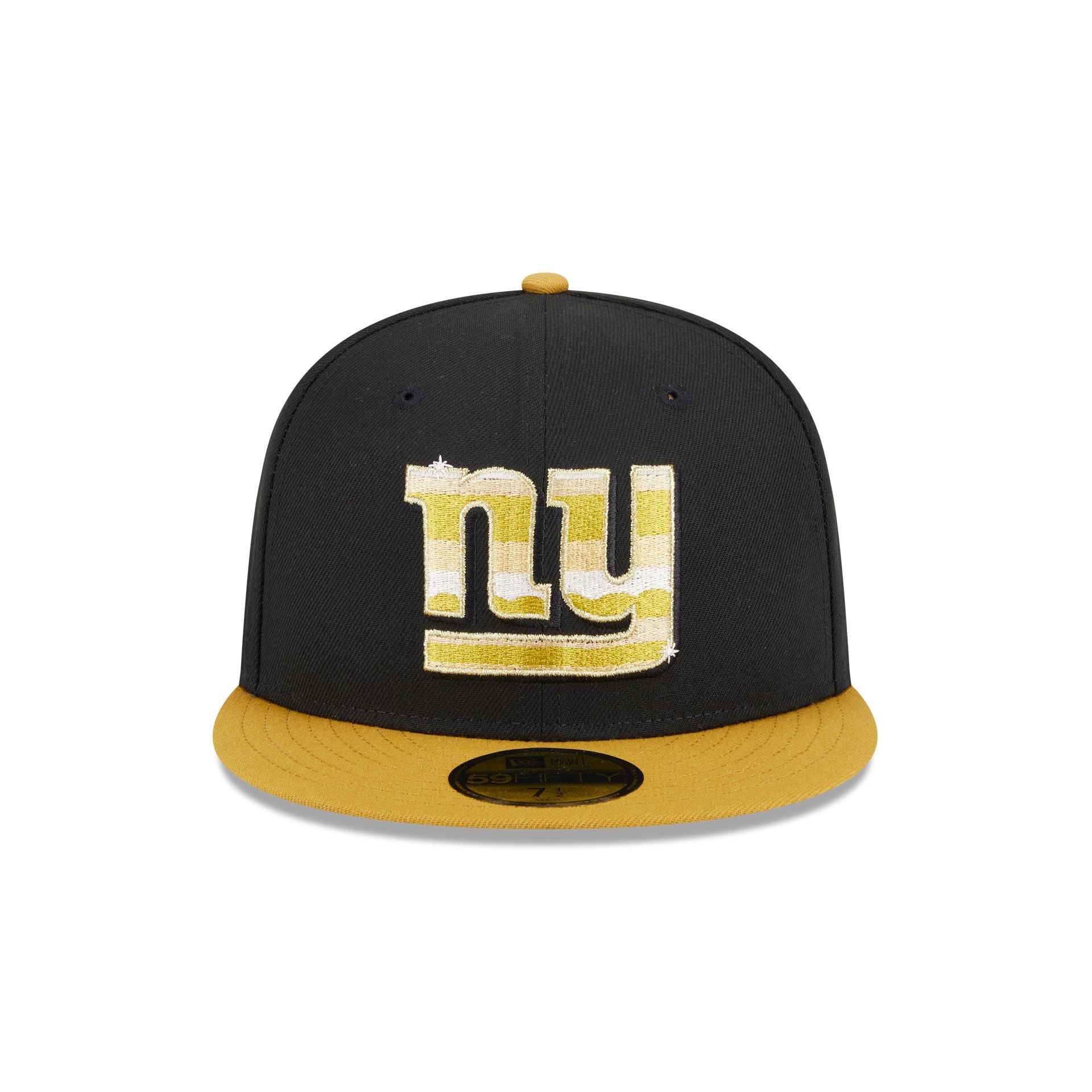 New York Giants Metallic Gold Logo 59FIFTY Fitted Hat - Image 2