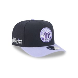 Washington Wizards Navy Lavender 9FIFTY A-Frame Snapback Hat