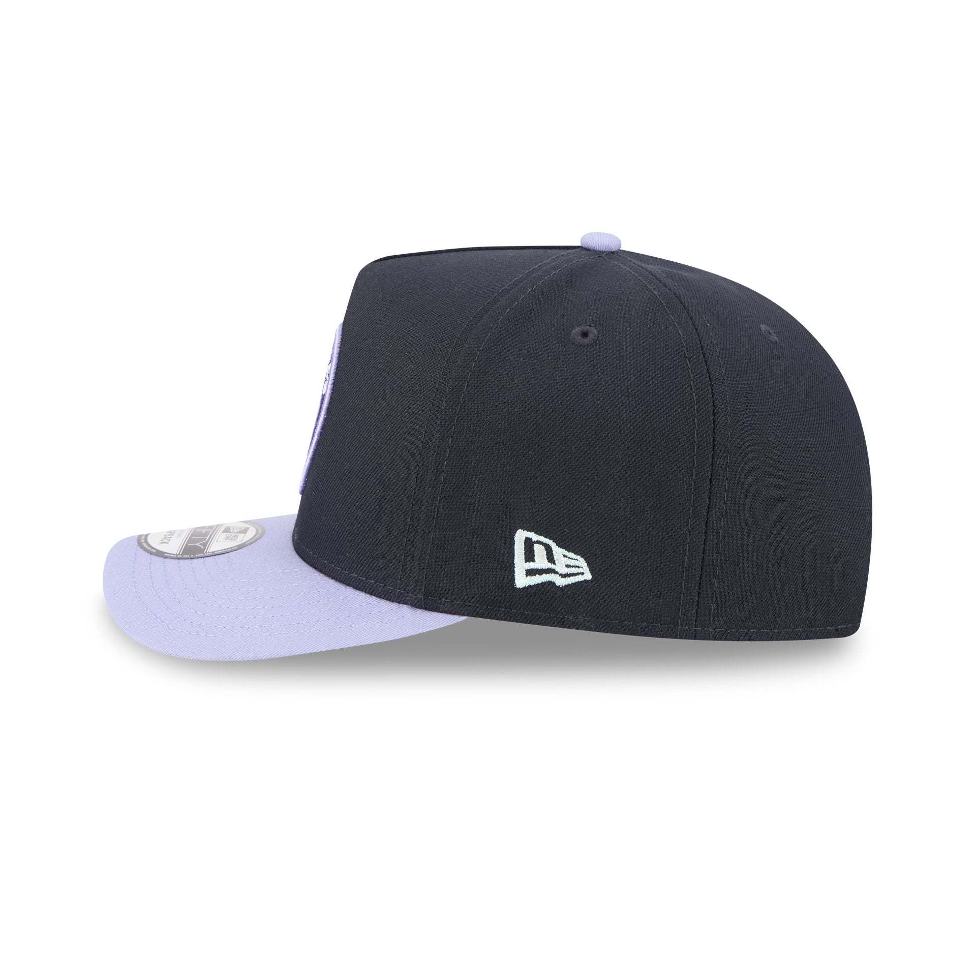 Los Angeles Clippers Navy Lavender 9FIFTY A-Frame Snapback Hat - Image 5