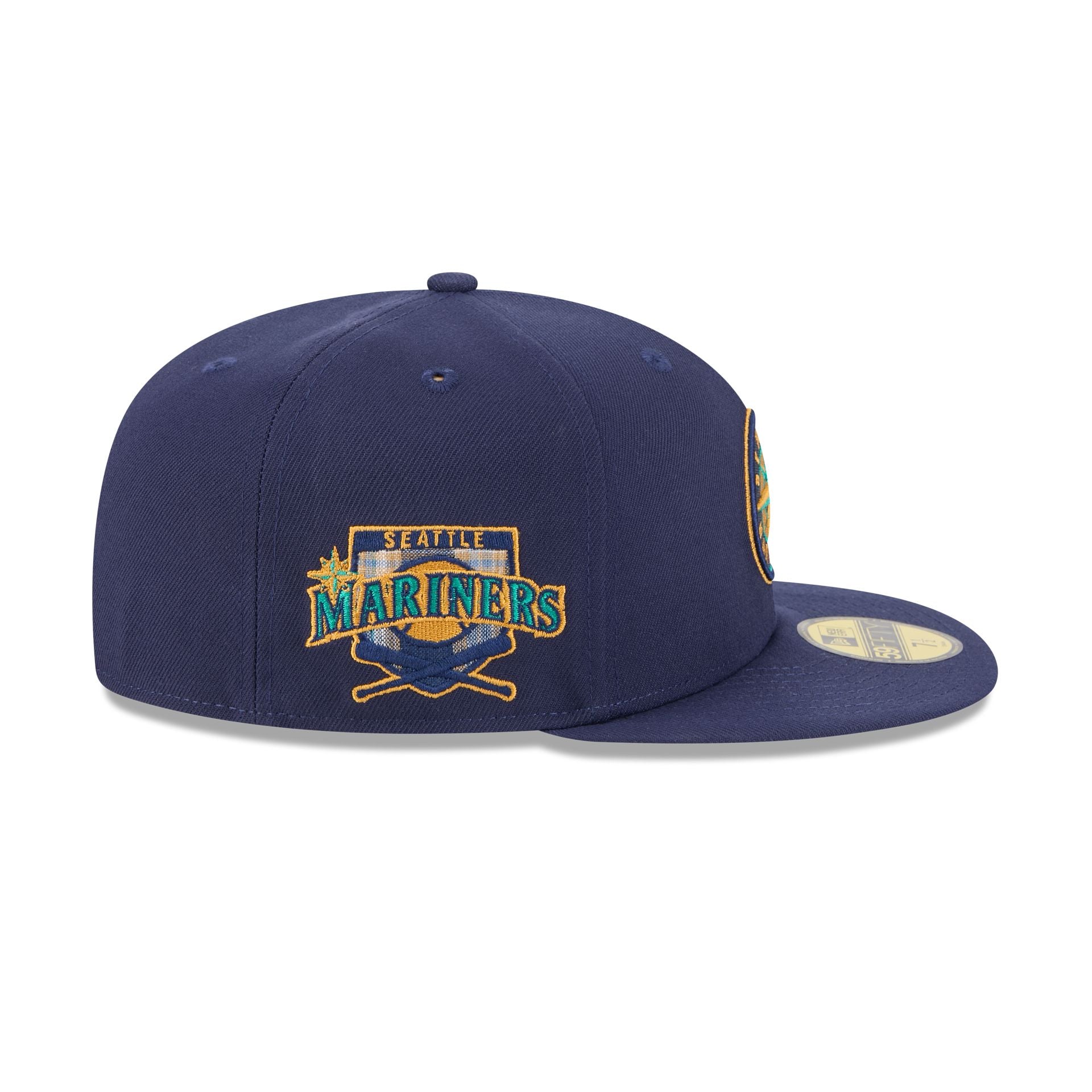 Seattle Mariners Blue Tartan 59FIFTY Fitted Hat - Image 4
