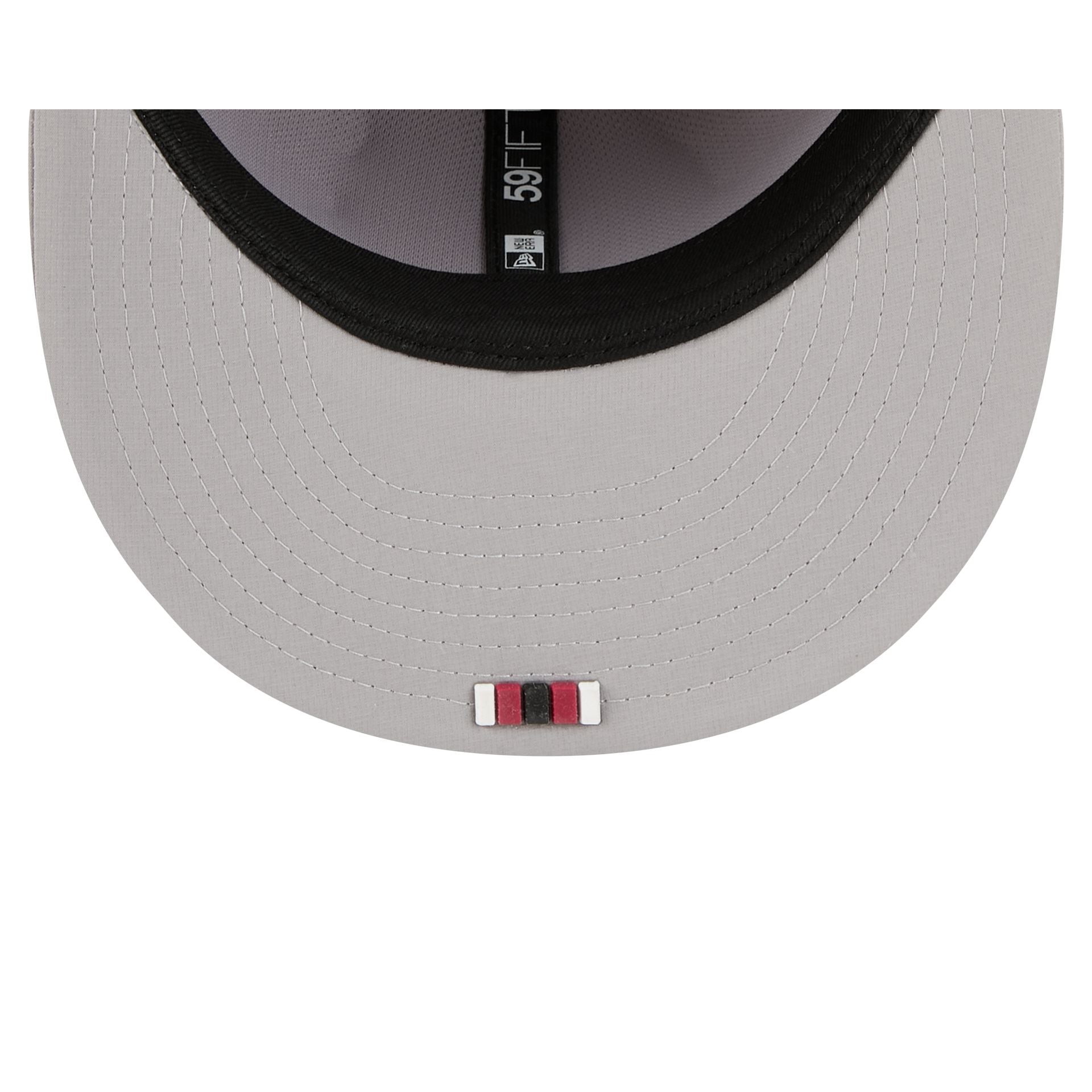 Arizona Cardinals 2025 Sideline Hot Weather Gray 59FIFTY Fitted Hat - Image 7