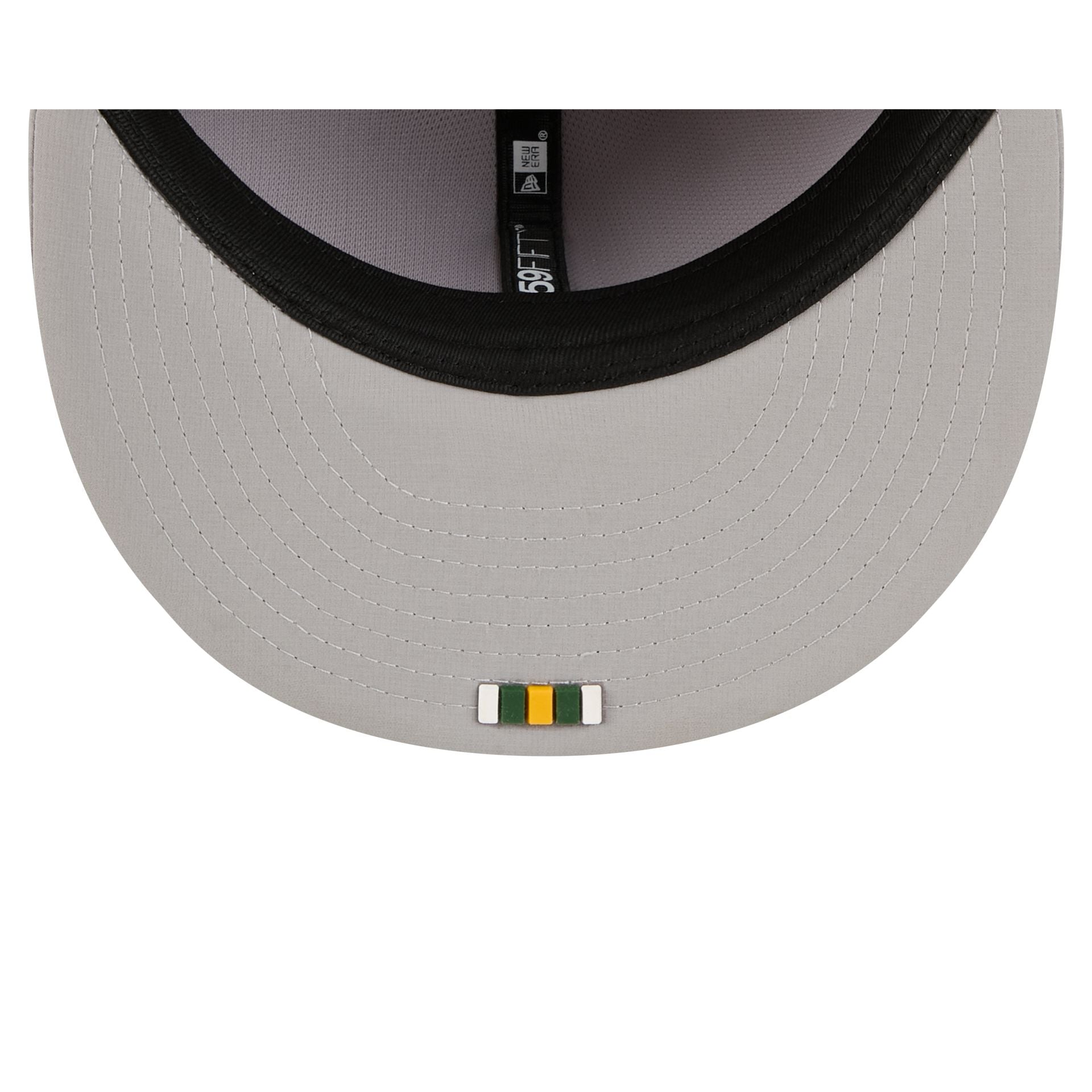 Green Bay Packers 2025 Sideline Hot Weather Gray 59FIFTY Fitted Hat - Image 7
