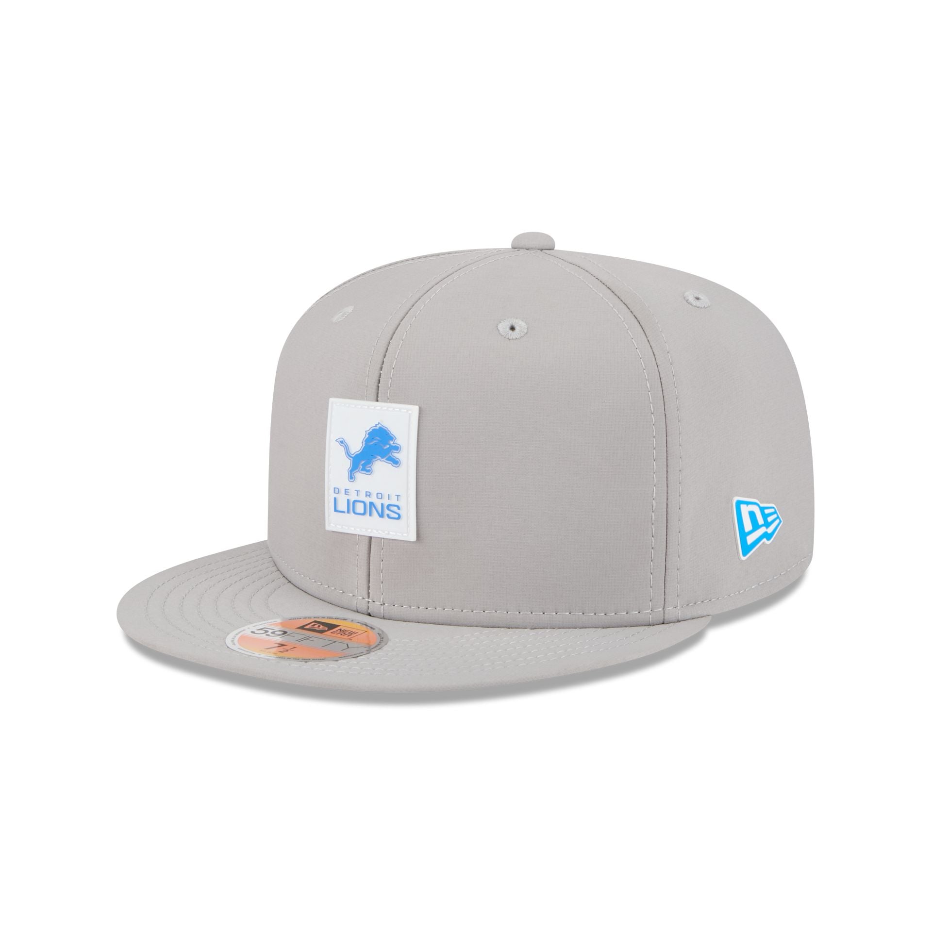 Detroit Lions 2025 Sideline Hot Weather Gray 59FIFTY Fitted Hat