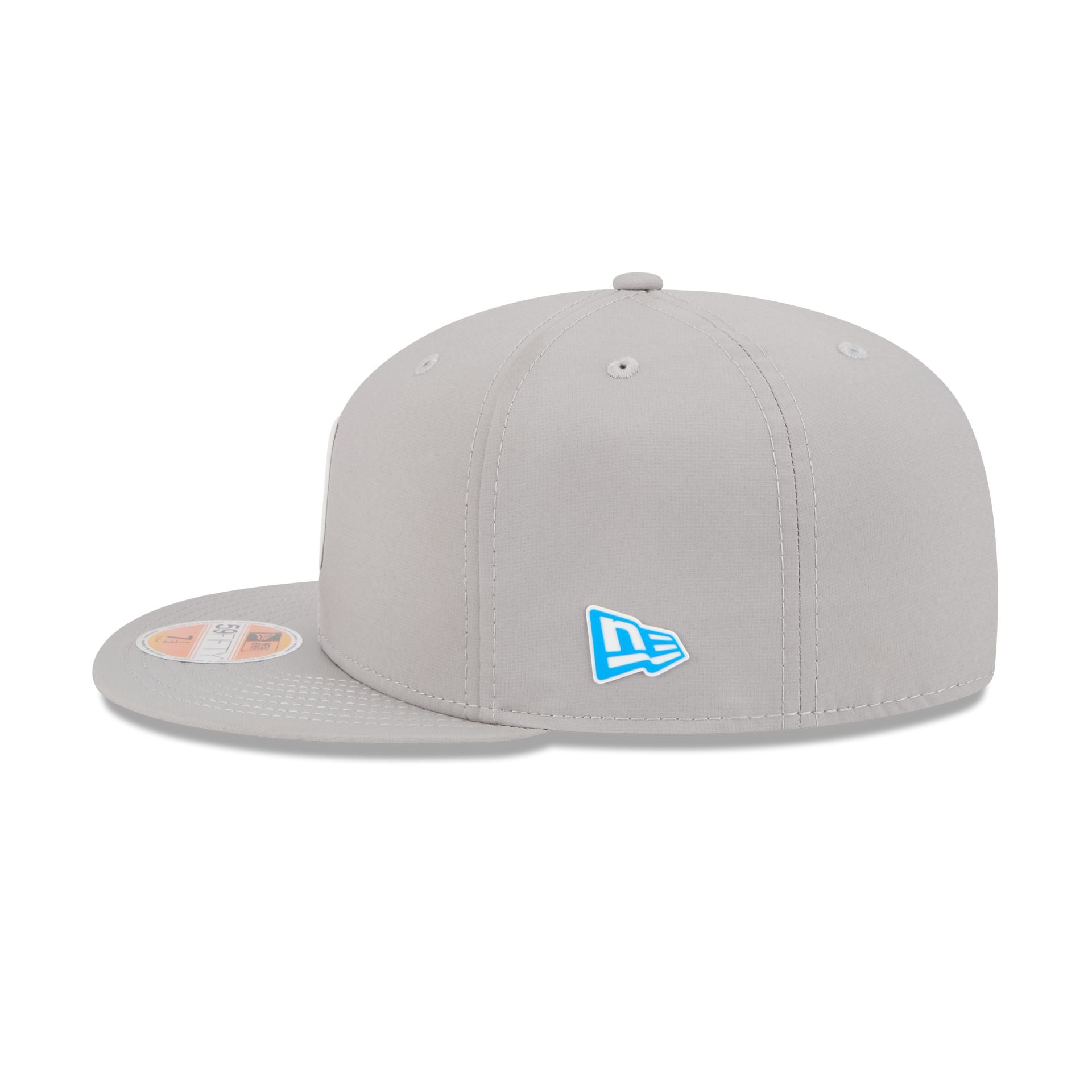 Detroit Lions 2025 Sideline Hot Weather Gray 59FIFTY Fitted Hat - Image 4