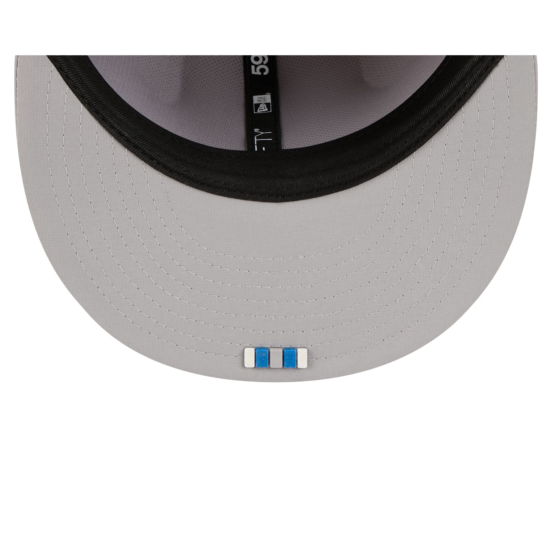 Detroit Lions 2025 Sideline Hot Weather Gray 59FIFTY Fitted Hat - Image 7