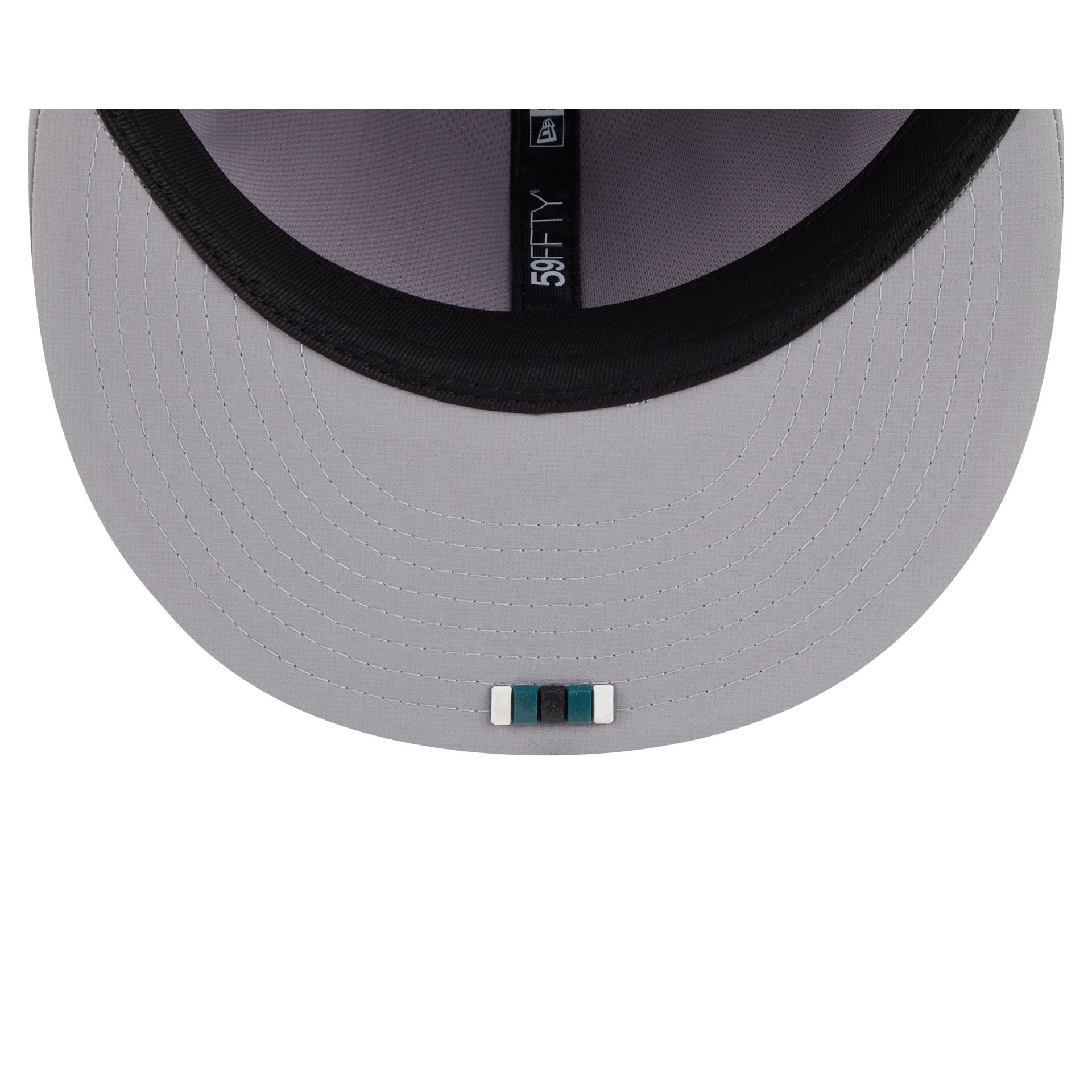 Philadelphia Eagles 2025 Sideline Hot Weather Gray 59FIFTY Fitted Hat - Image 7