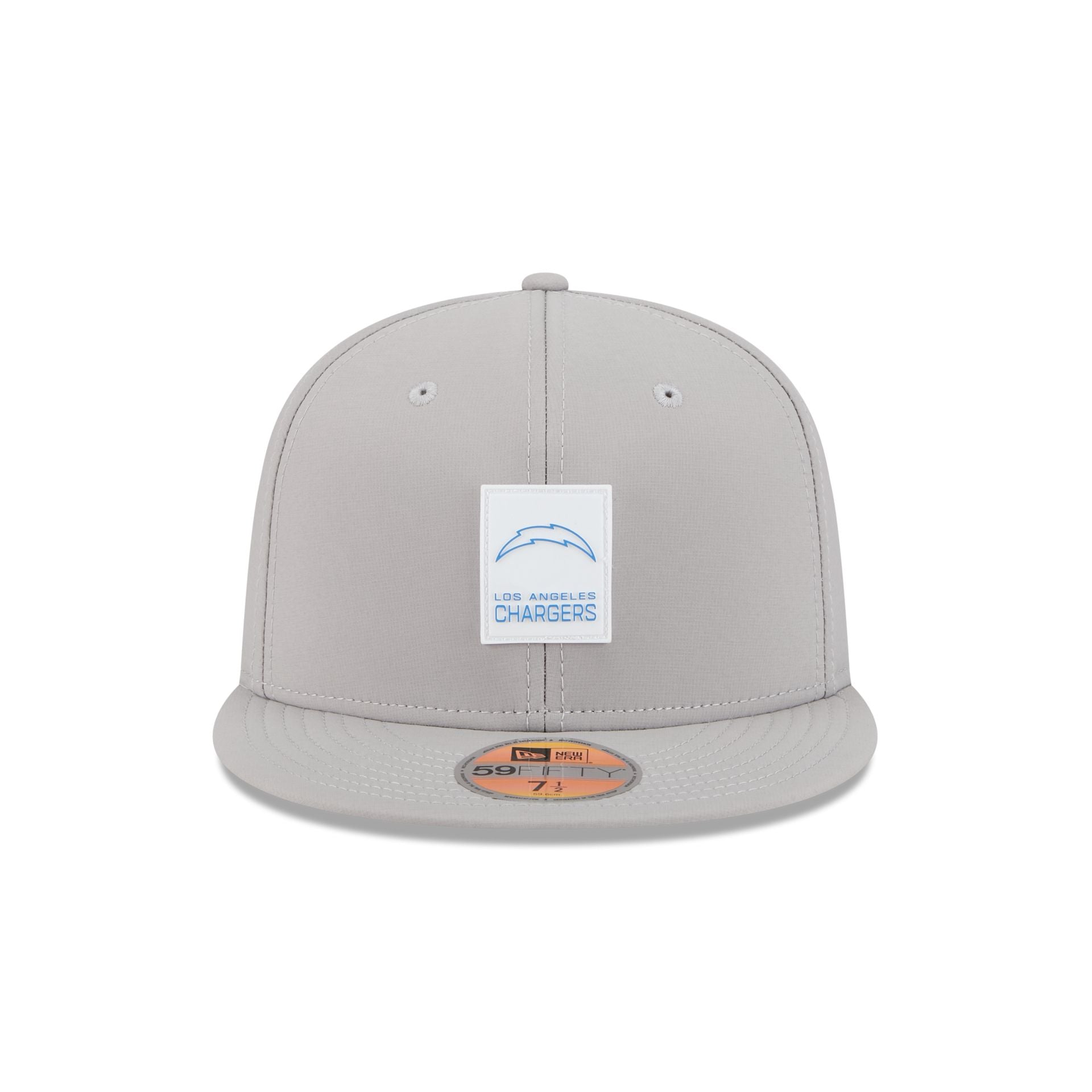Los Angeles Chargers 2025 Sideline Hot Weather Gray 59FIFTY Fitted Hat - Image 2