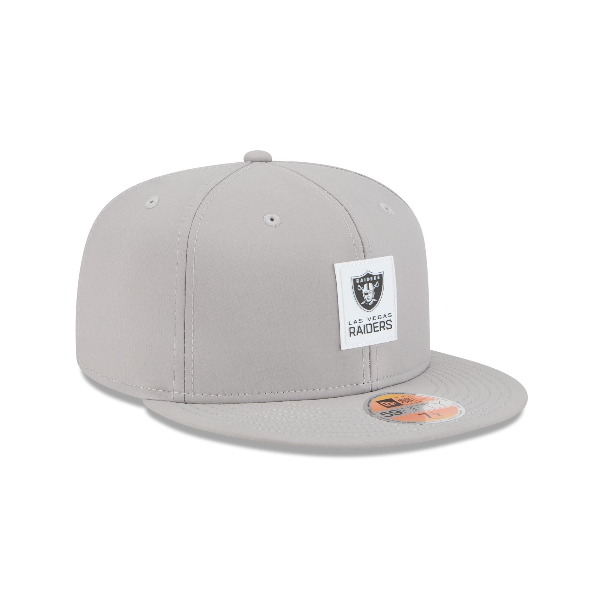 Las Vegas Raiders 2025 Sideline Hot Weather Gray 59FIFTY Fitted Hat - Image 3