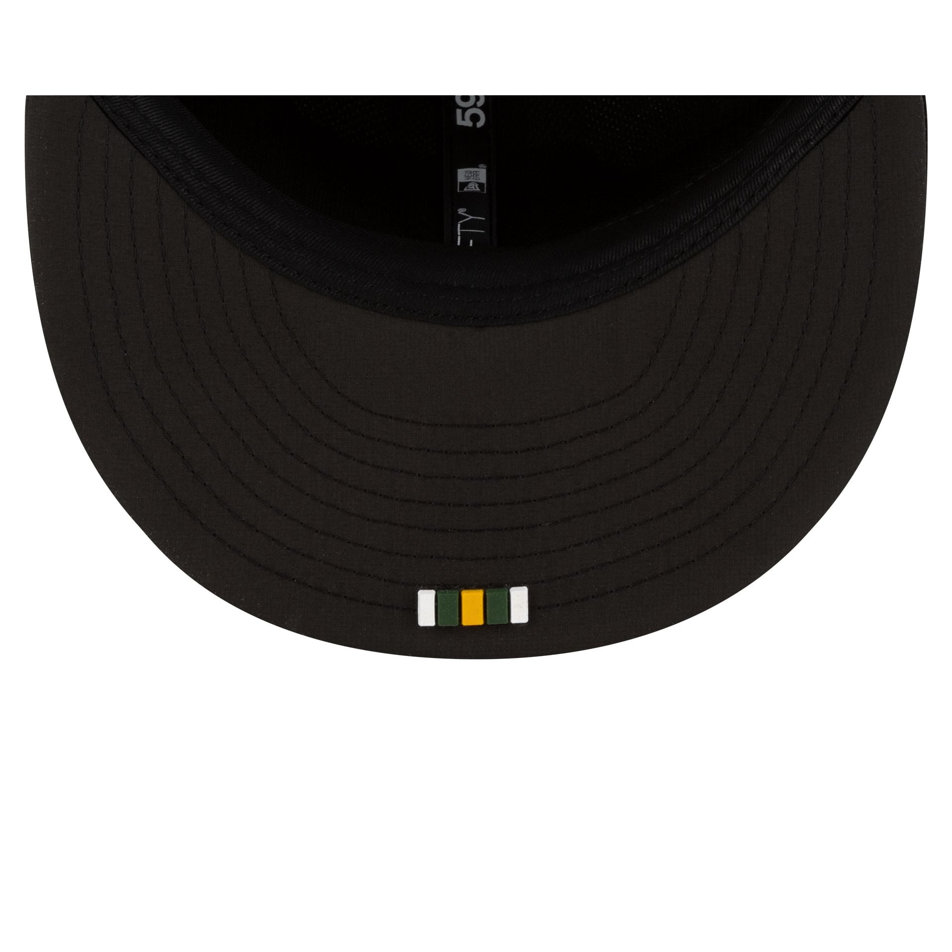 Green Bay Packers 2025 Sideline Hot Weather Black 59FIFTY Fitted Hat - Image 7