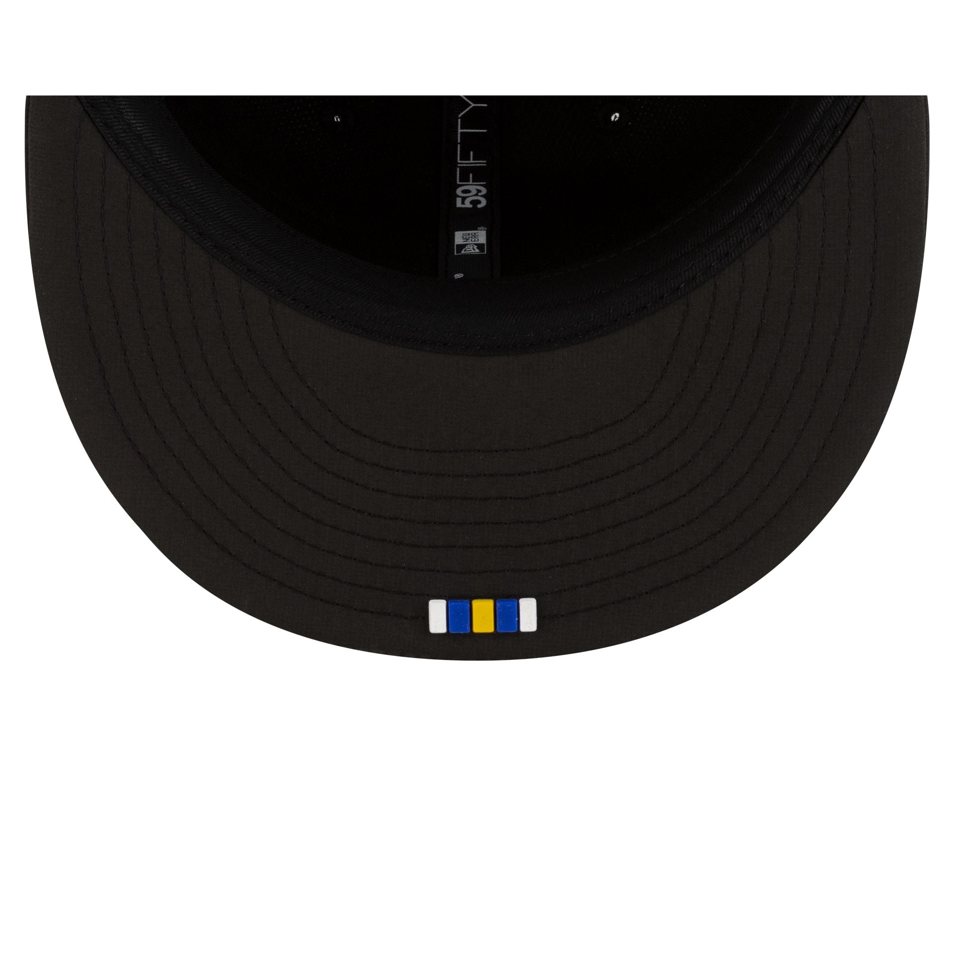 Los Angeles Rams 2025 Sideline Hot Weather Black 59FIFTY Fitted Hat - Image 7