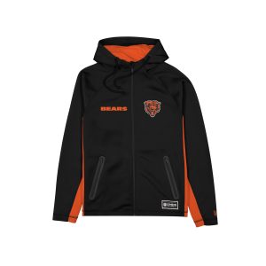 Chicago Bears Combine Black Full-Zip Hoodie