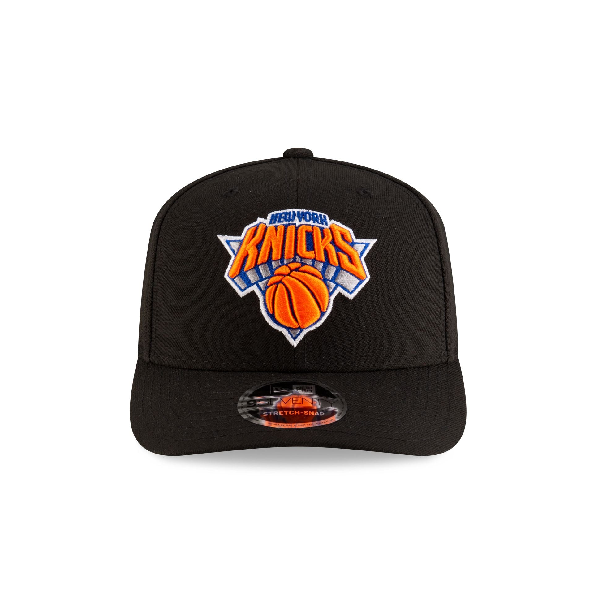New York Knicks Team Black 9SEVENTY Stretch-Snap Hat - Image 2