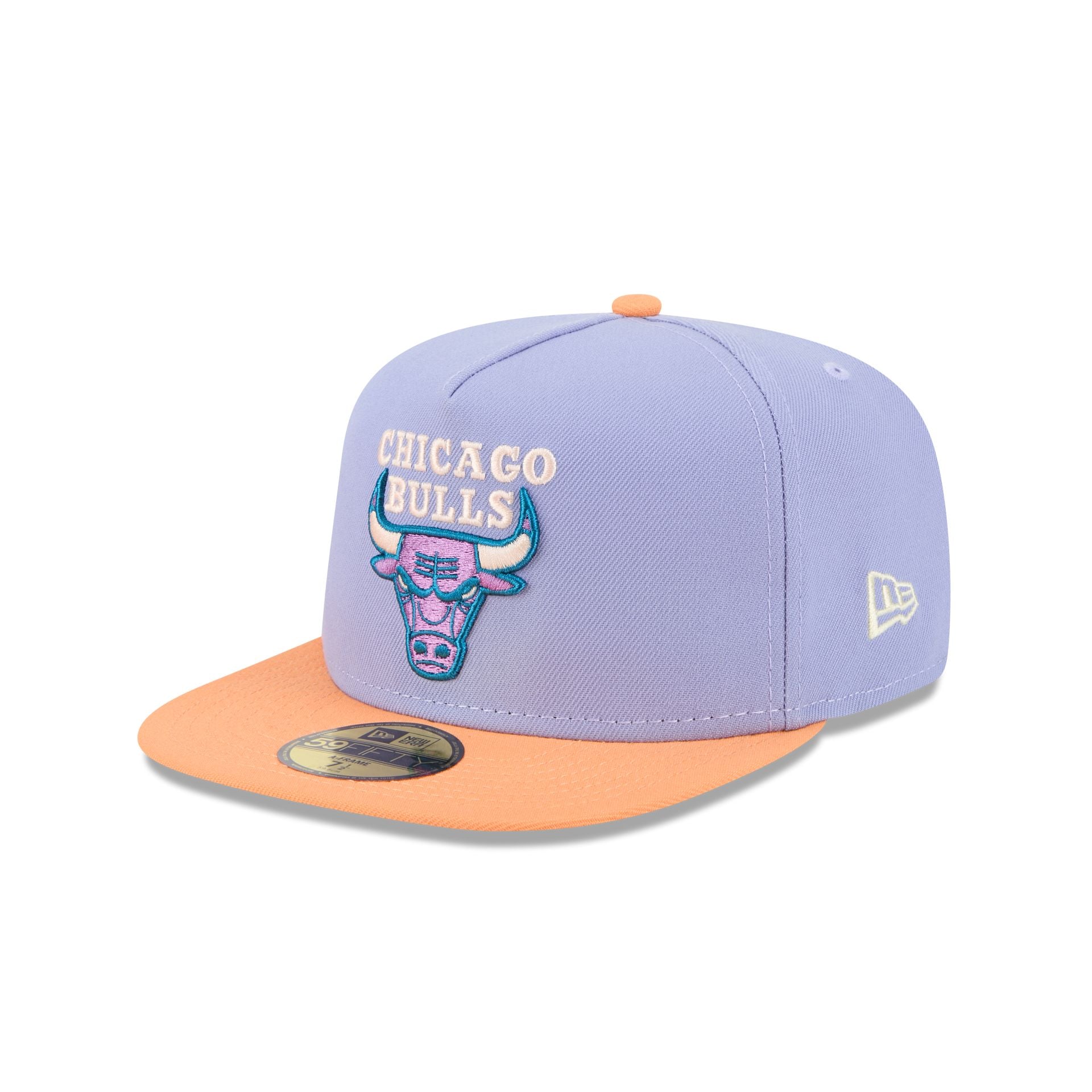 Chicago Bulls Lavender 59FIFTY A-Frame Fitted Hat - Image 3