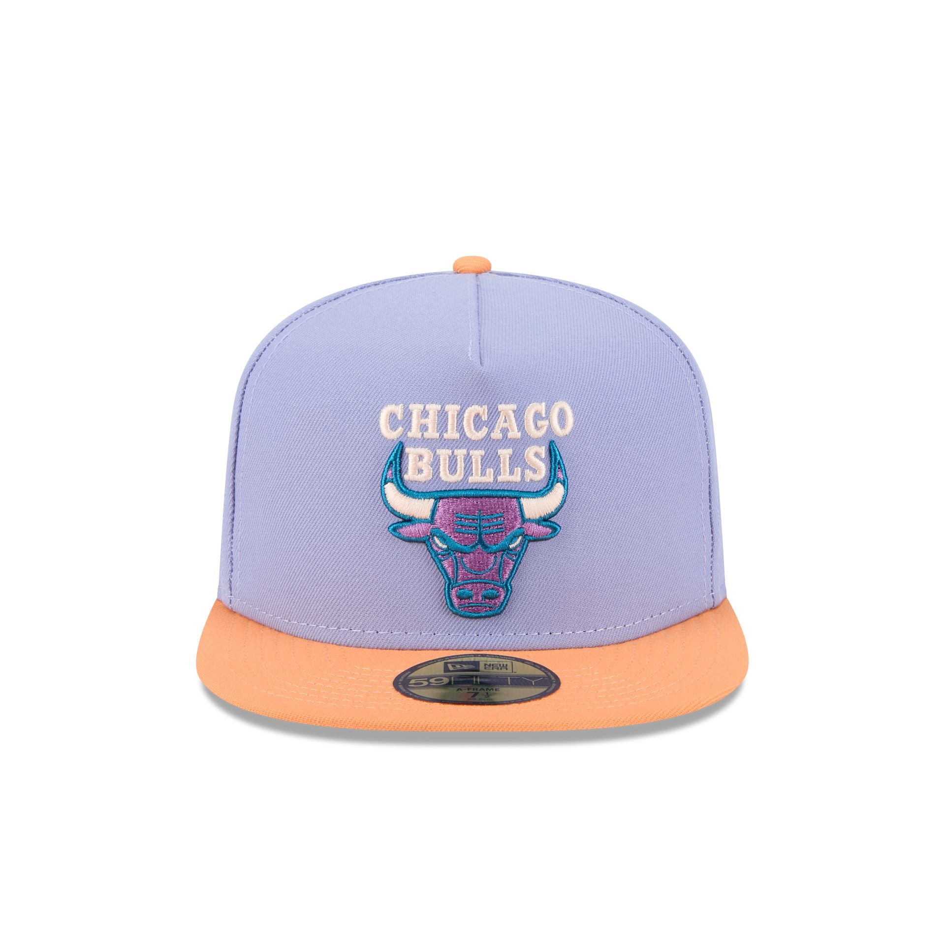Chicago Bulls Lavender 59FIFTY A-Frame Fitted Hat - Image 2