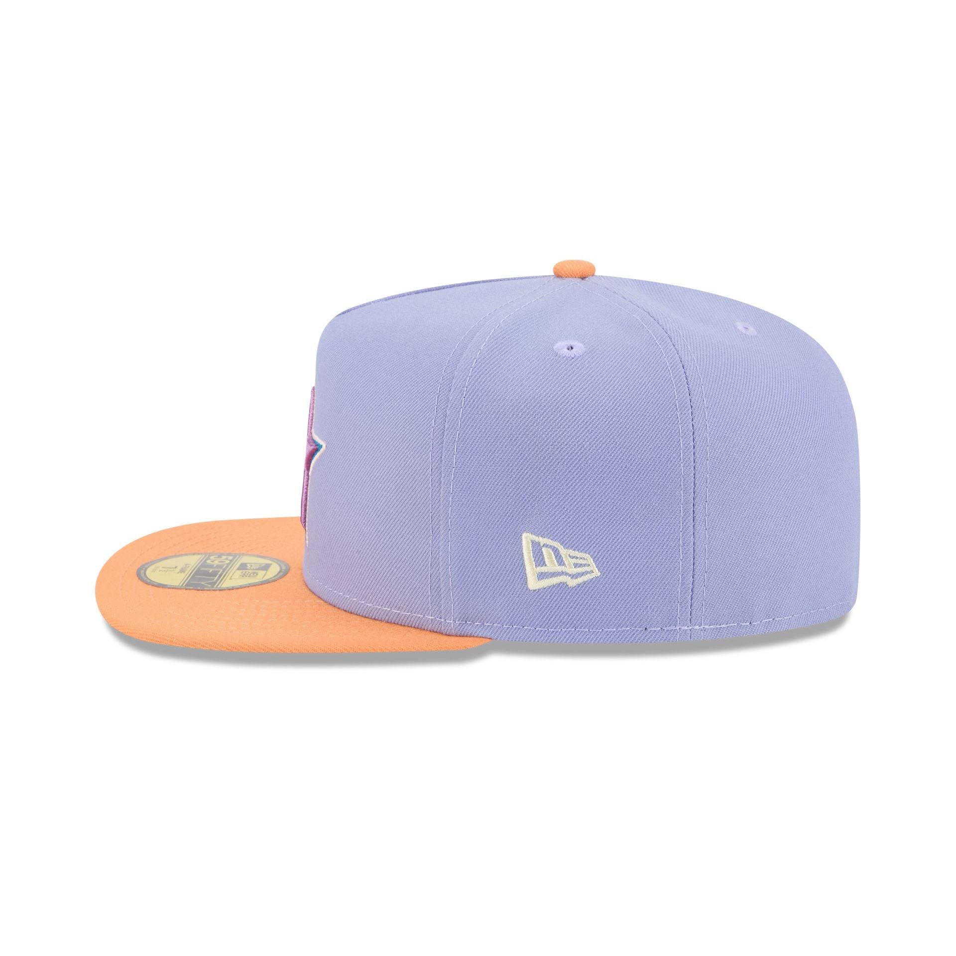 Houston Astros Lavender 59FIFTY A-Frame Fitted Hat - Image 5