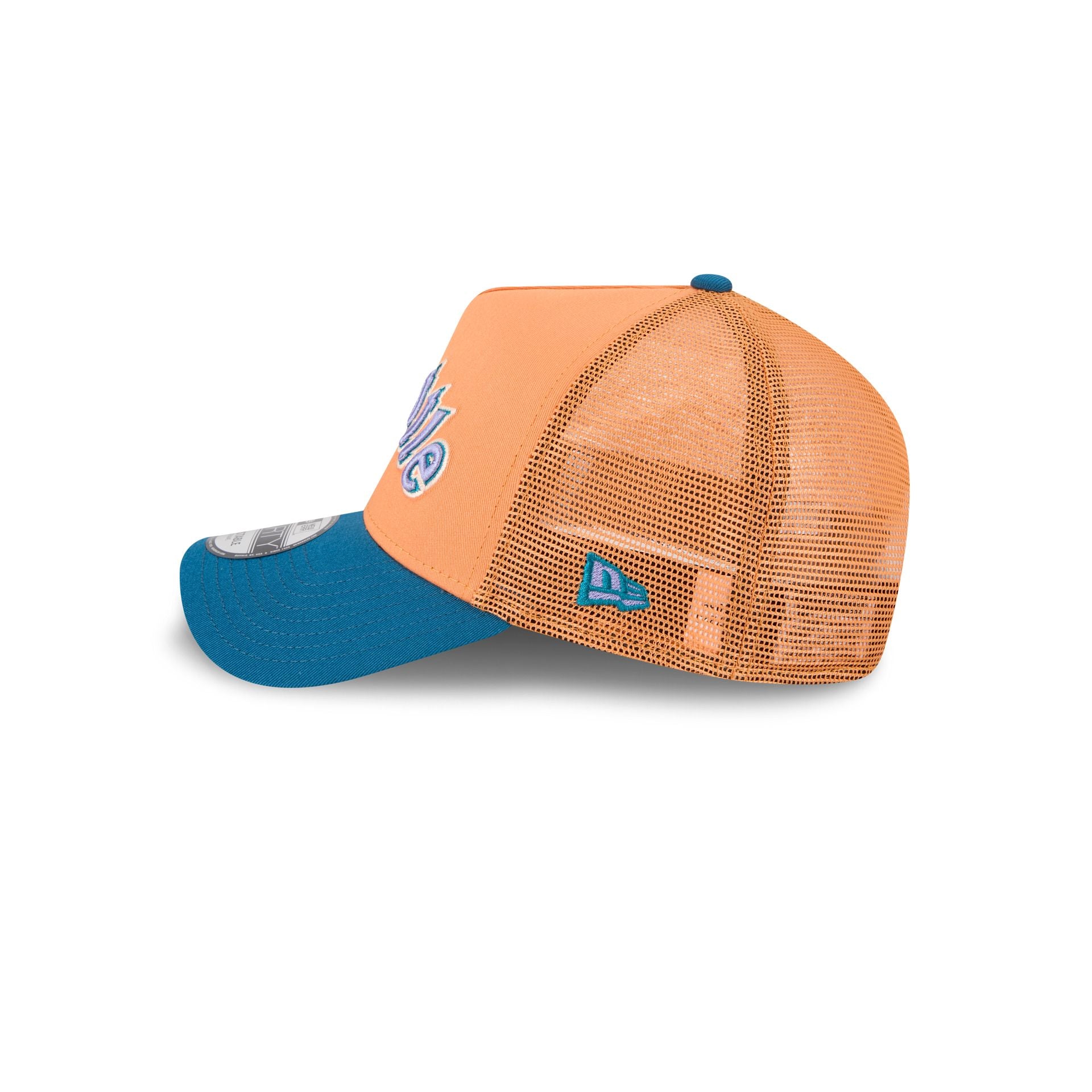 Seattle Mariners Orange Glaze 9FORTY A-Frame Trucker Hat - Image 4