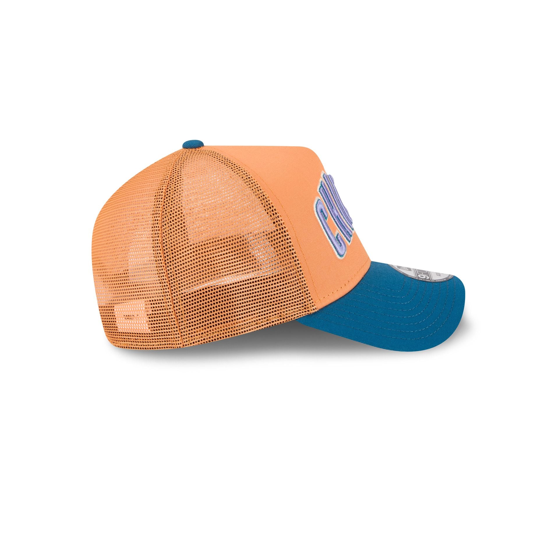 Chicago Cubs Orange Glaze 9FORTY A-Frame Trucker Hat - Image 5