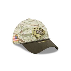 Kansas City Chiefs 2025 Salute to Service Digi Camo 39THIRTY Stretch Fit Hat