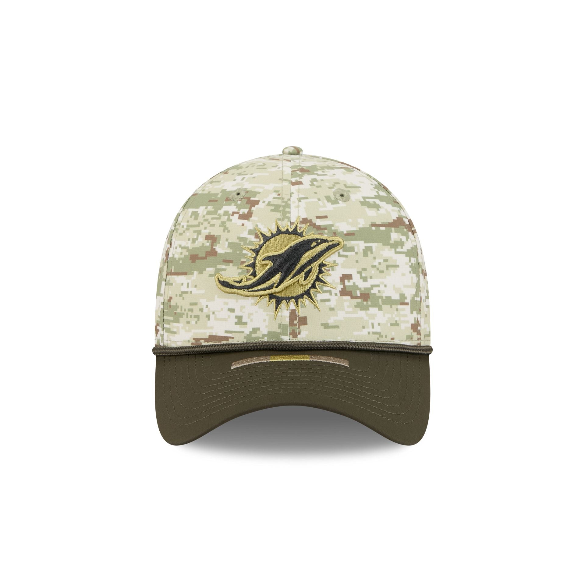 Miami Dolphins 2025 Salute to Service Digi Camo 39THIRTY Stretch Fit Hat - Image 2