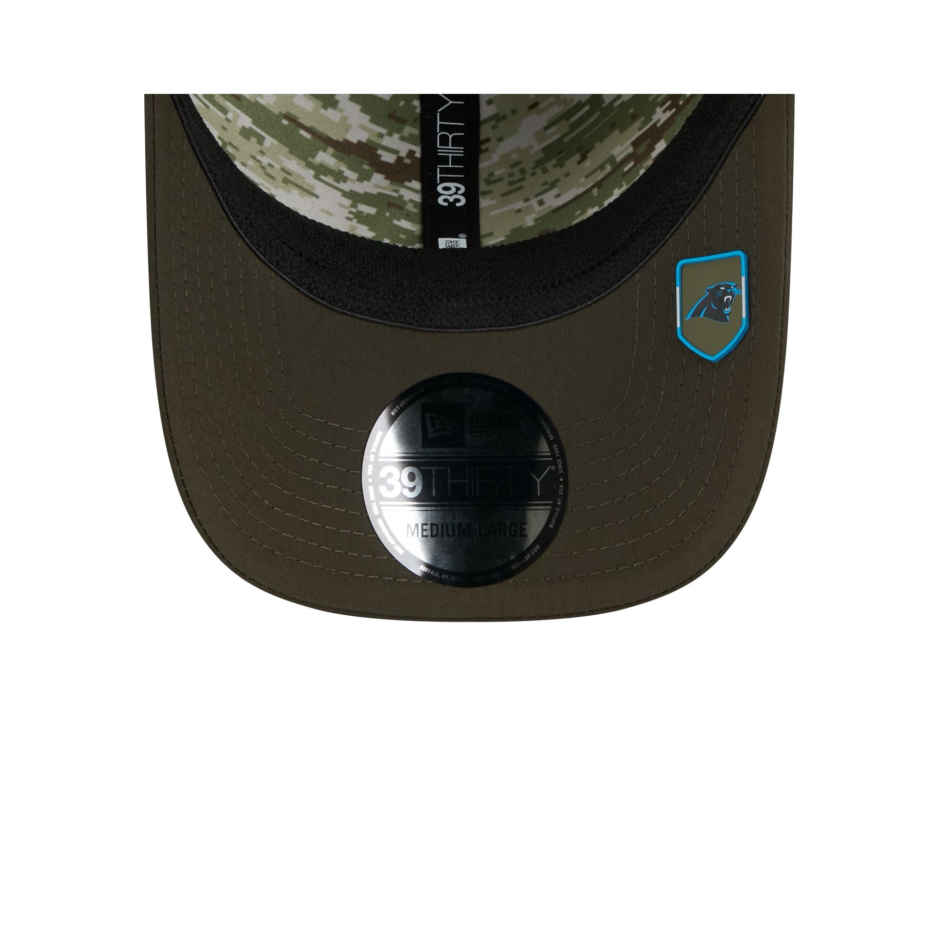 Carolina Panthers 2025 Salute to Service 39THIRTY Stretch Fit Hat - Image 7