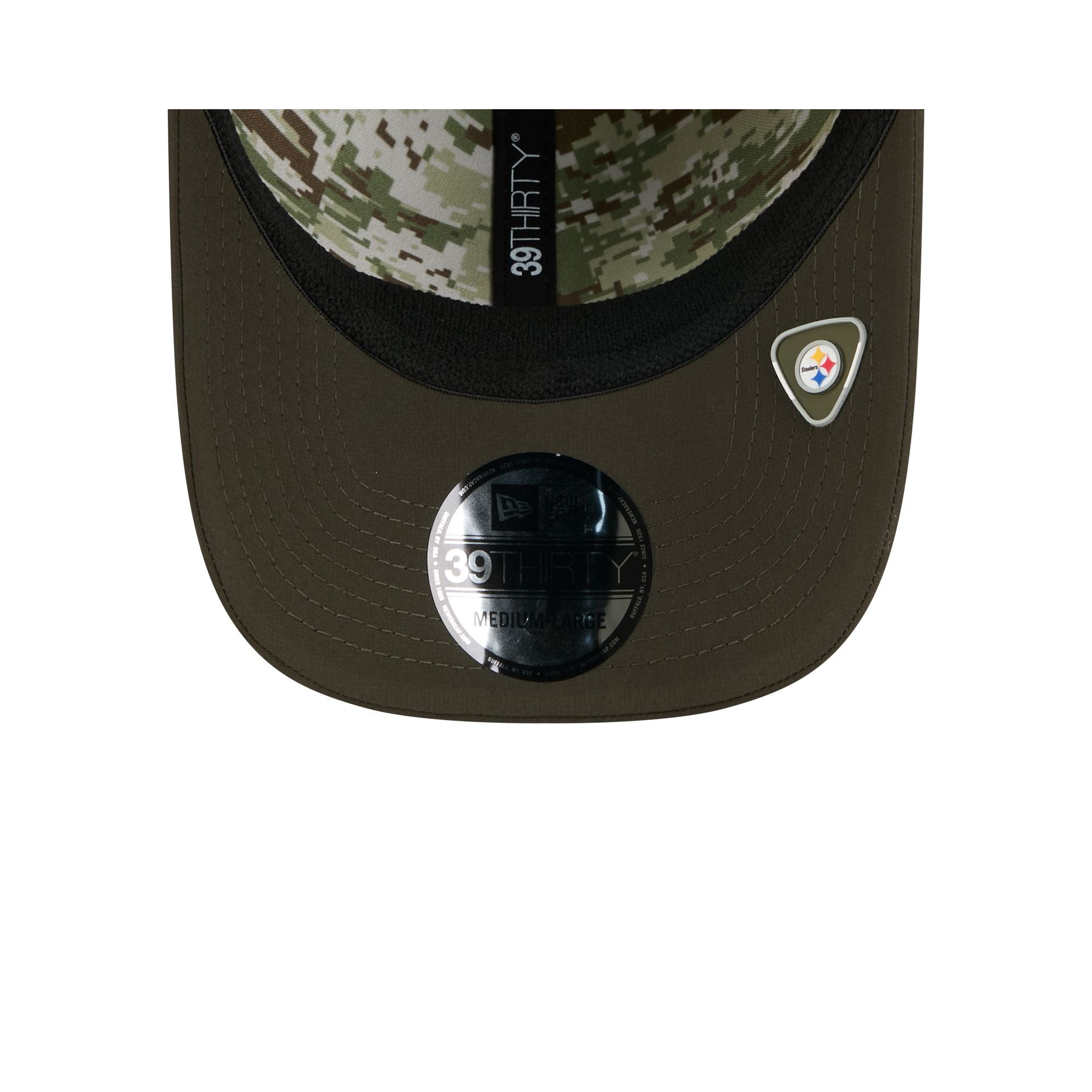 Pittsburgh Steelers 2025 Salute to Service 39THIRTY Stretch Fit Hat - Image 7