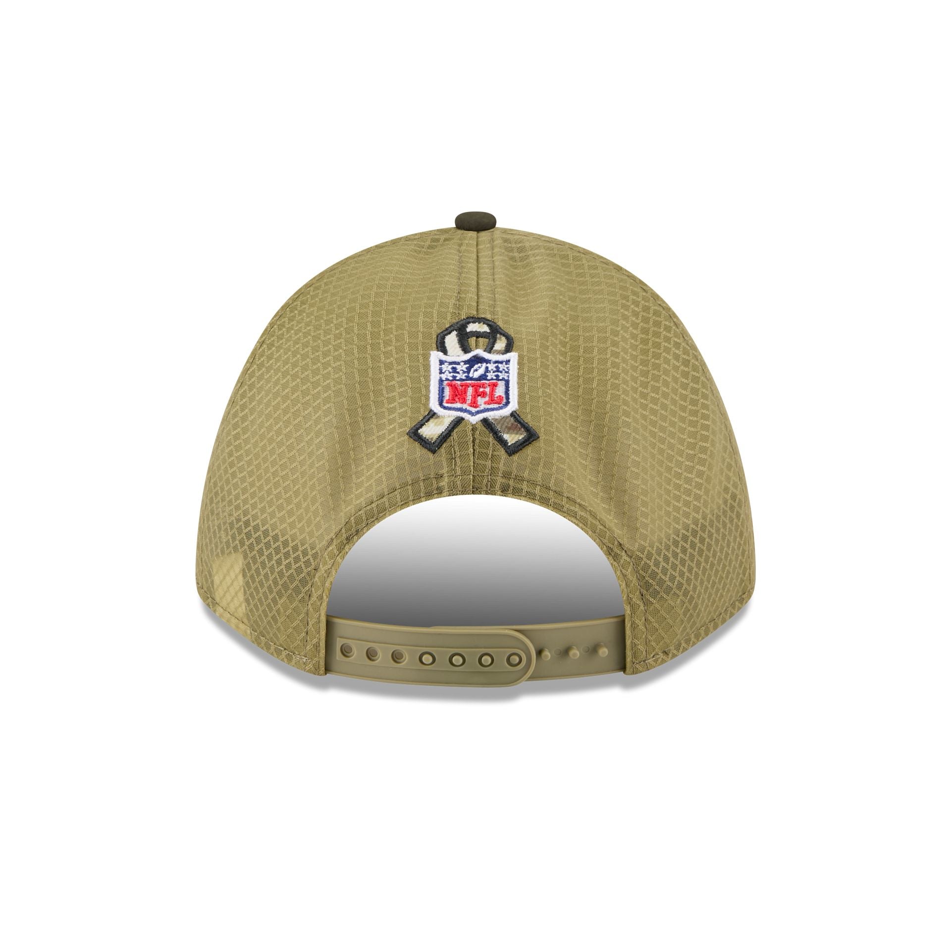 New England Patriots 2025 Salute to Service 9FORTY M-Crown A-Frame Trucker Hat - Image 6