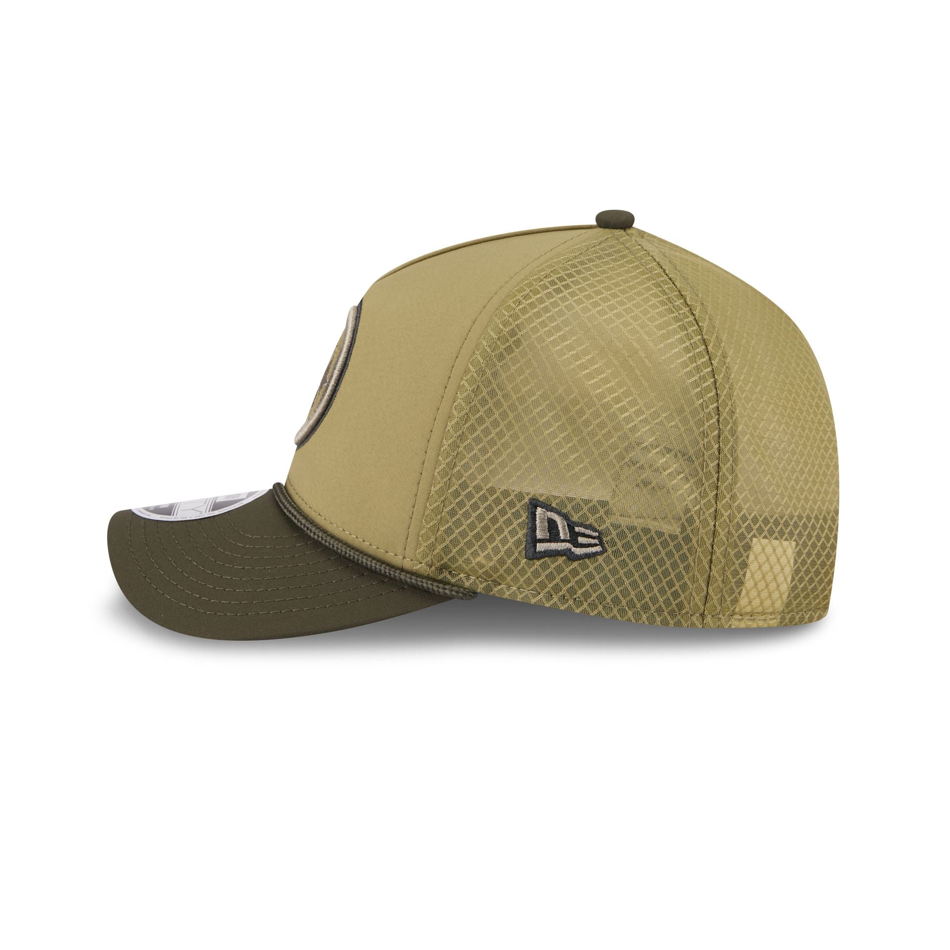Pittsburgh Steelers 2025 Salute to Service 9FORTY M-Crown A-Frame Trucker Hat - Image 5