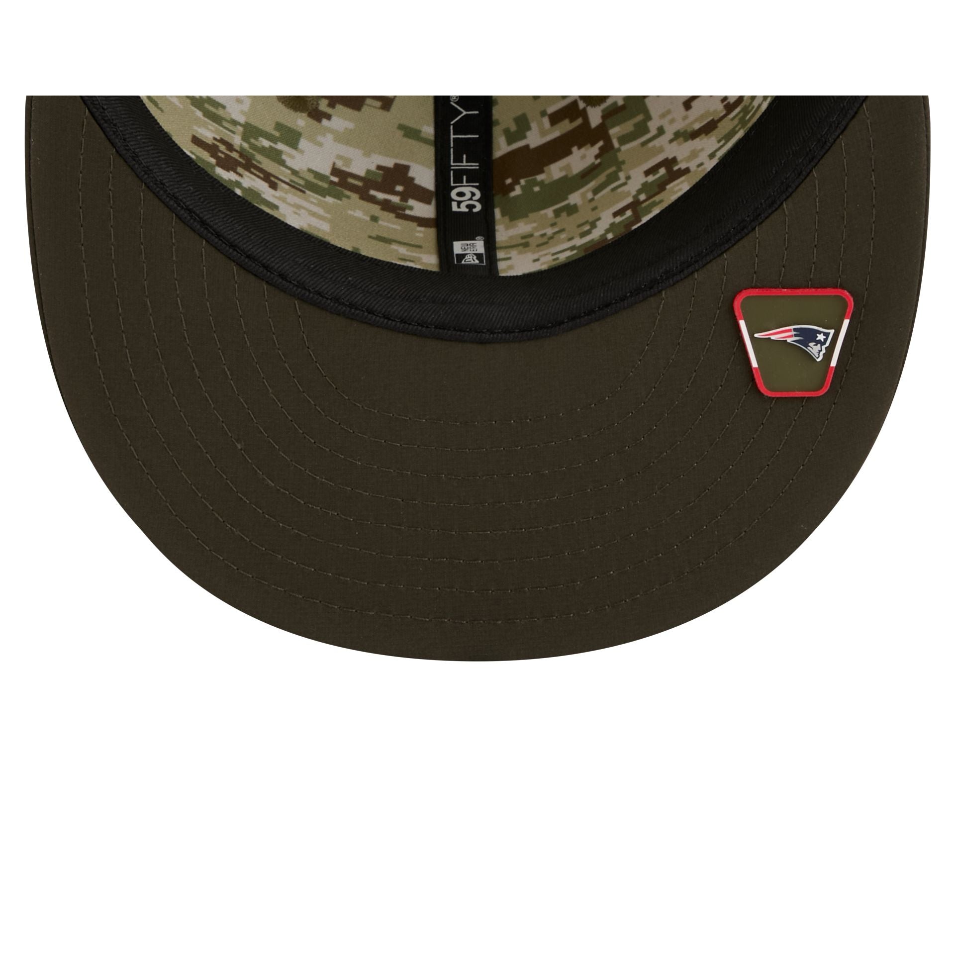 New England Patriots 2025 Salute to Service 59FIFTY Fitted Hat - Image 7