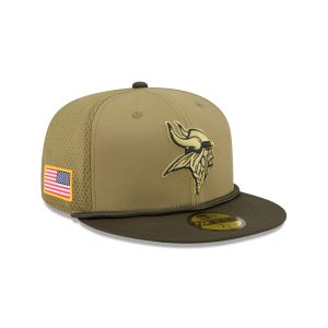Minnesota Vikings 2025 Salute to Service 59FIFTY Fitted Hat