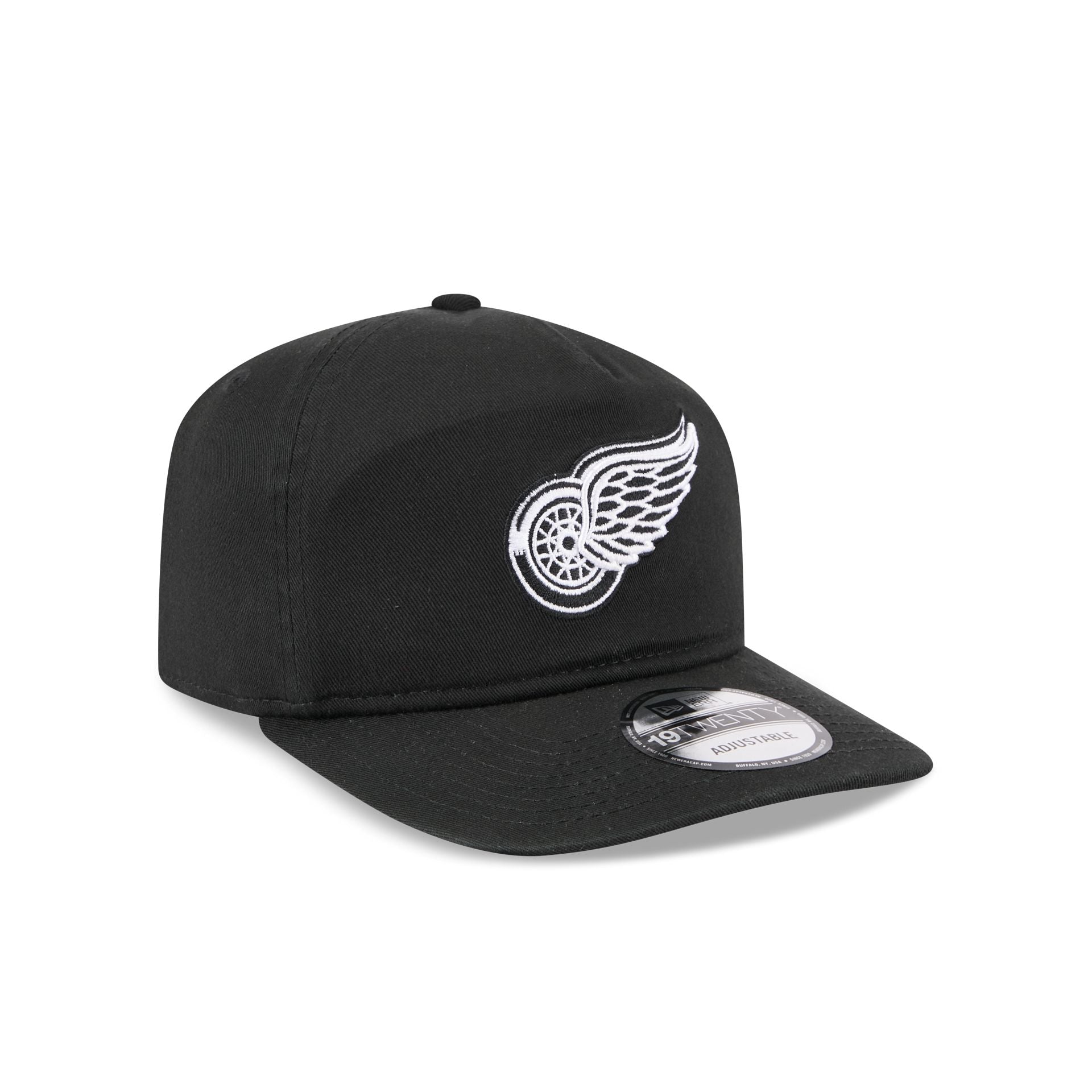 Detroit Red Wings Black and White 19TWENTY Snapback Hat - Image 3