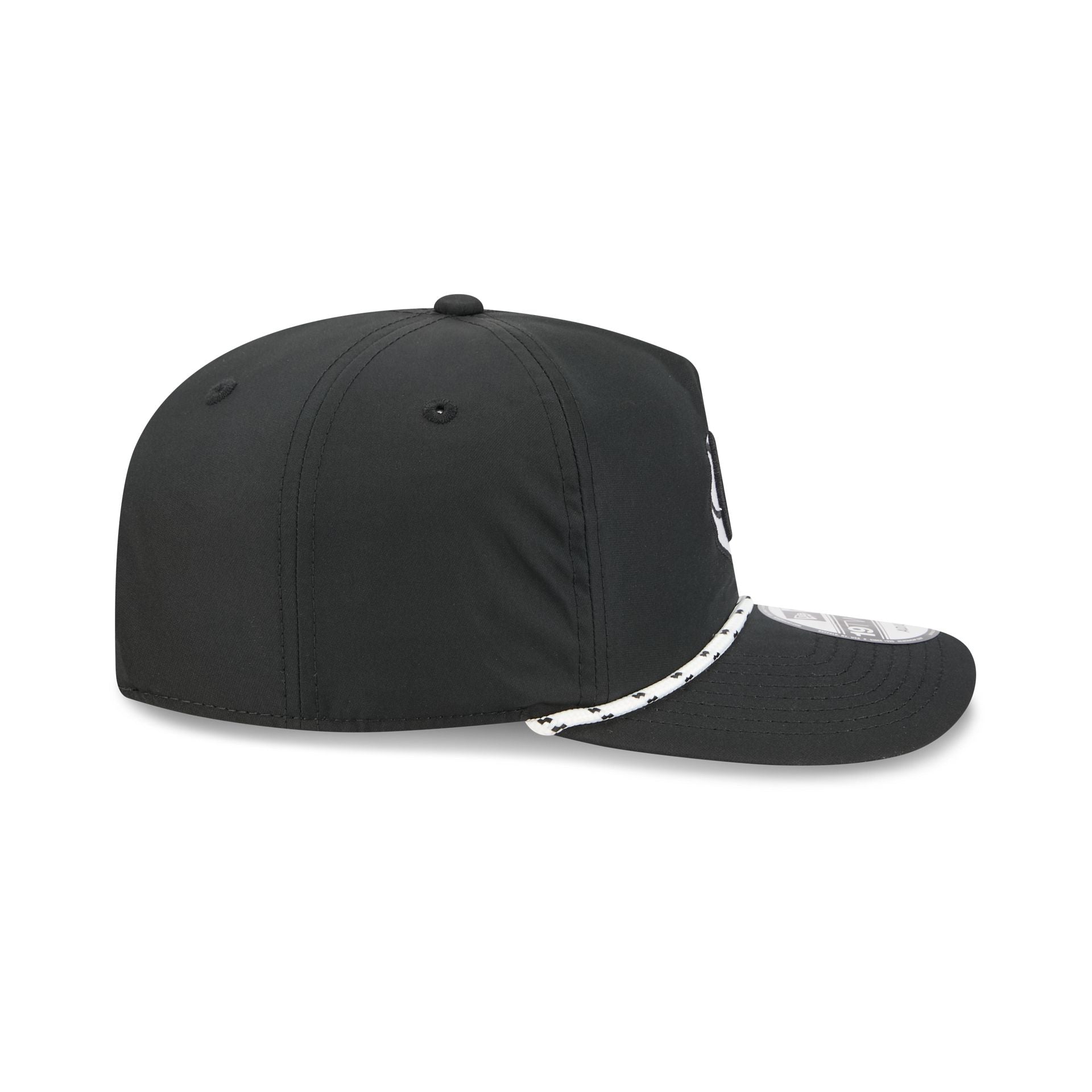 Brooklyn Nets Black and White Rope 19TWENTY Snapback Hat - Image 5