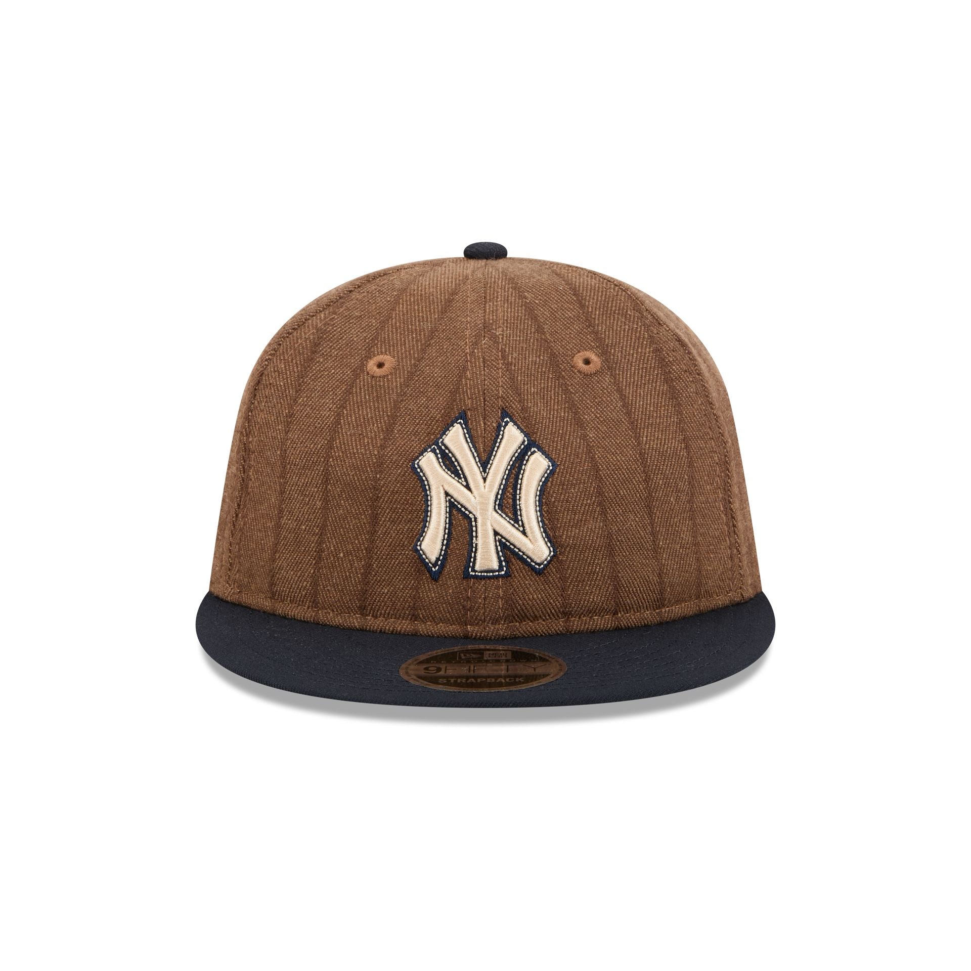 New York Yankees Three Looms Wool Pinstripe Retro Crown 9FIFTY Adjustable Hat - Image 2
