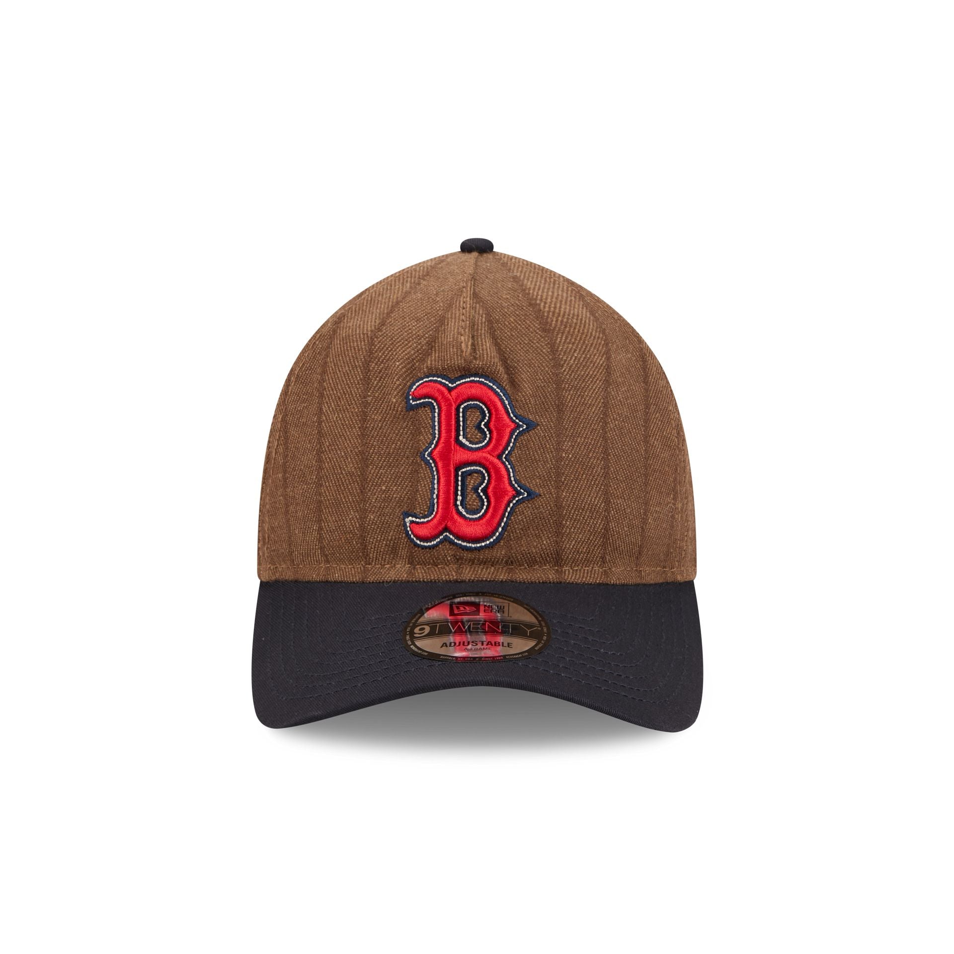 Boston Red Sox Three Looms Wool Pinstripe 9TWENTY A-Frame Adjustable Hat - Image 2