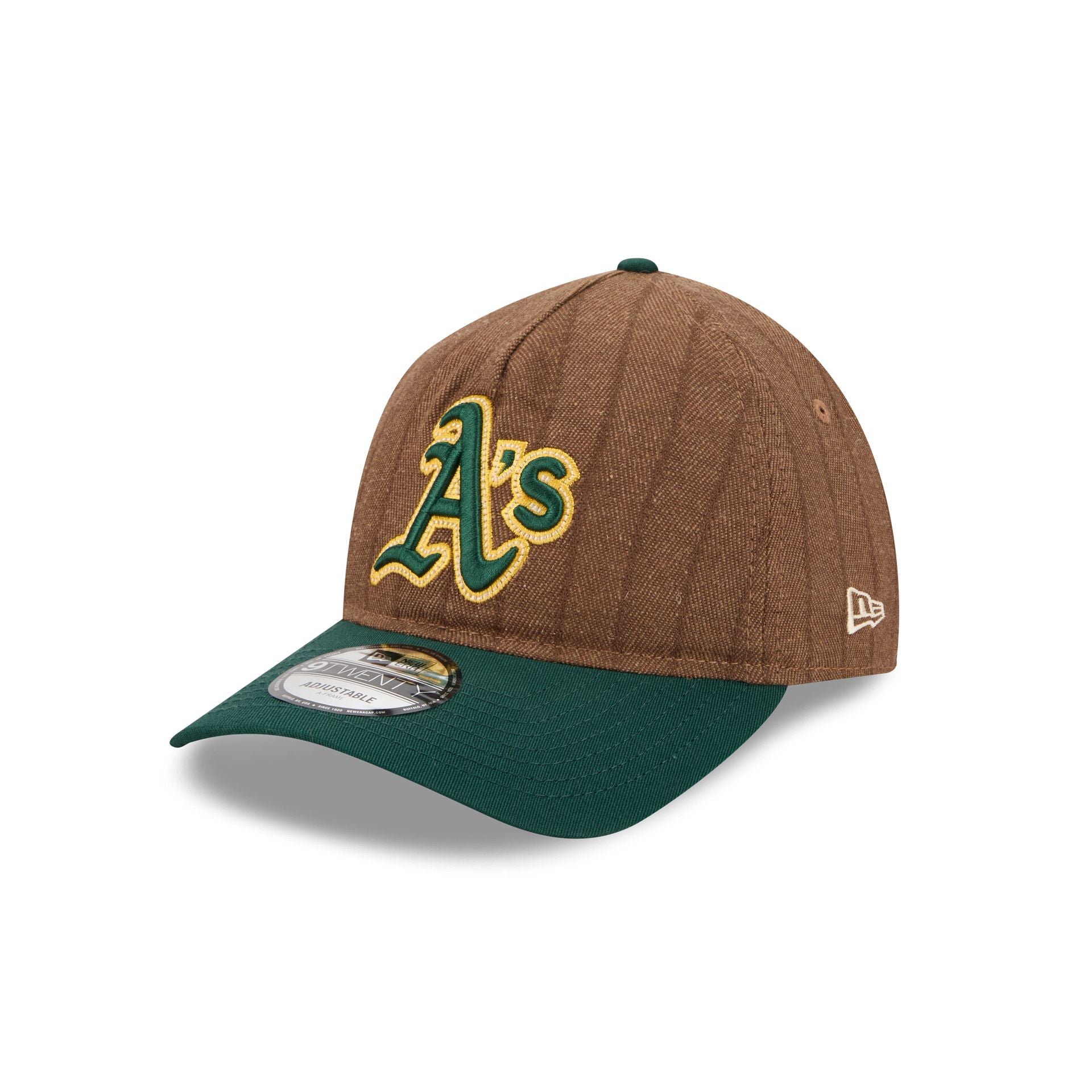Athletics Three Looms Wool Pinstripe 9TWENTY A-Frame Adjustable Hat - Image 3