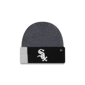 Chicago White Sox Merino Wool Color Block Cuff Knit Hat