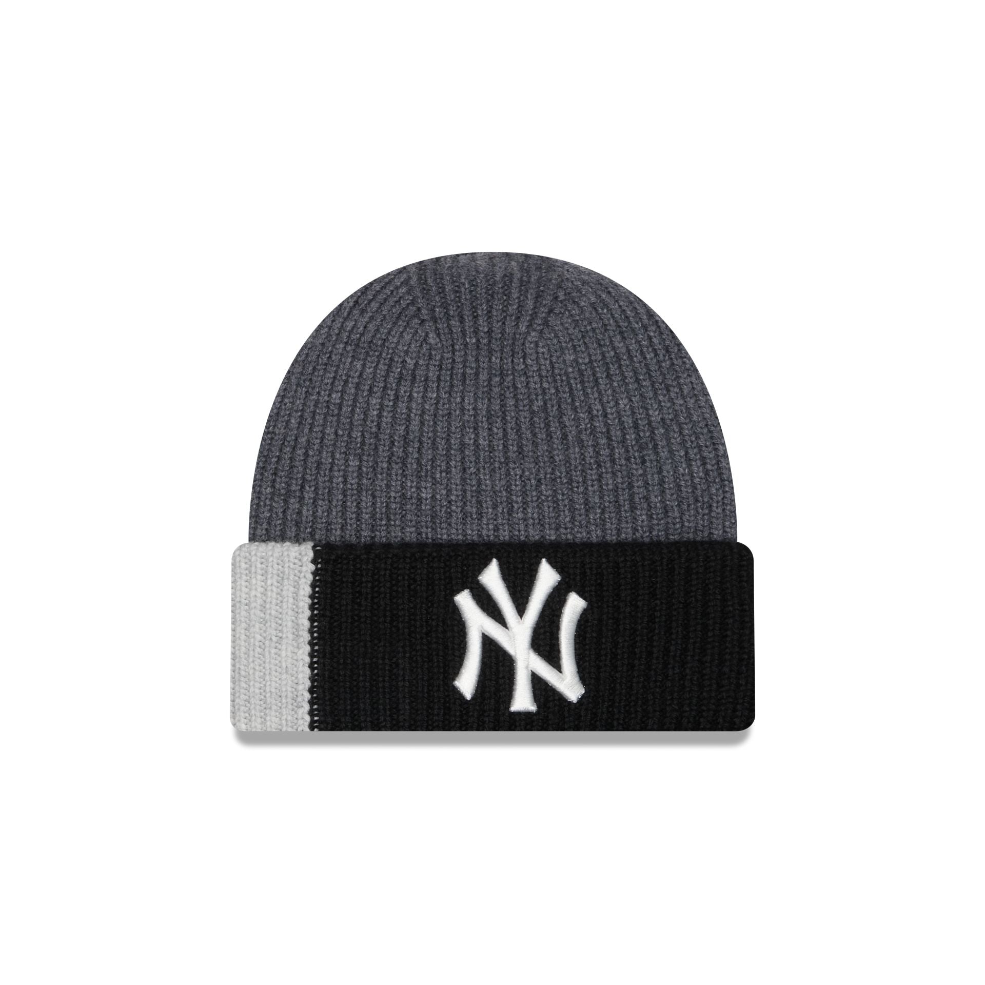 New York Yankees Merino Wool Color Block Cuff Knit Hat