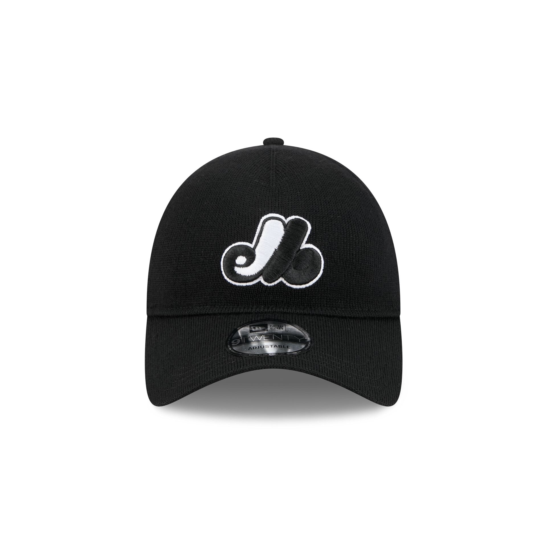 Montreal Expos Merino Wool Black 9TWENTY Adjustable Hat - Image 2