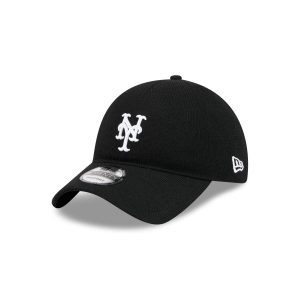 New York Mets Merino Wool Black 9TWENTY Adjustable Hat