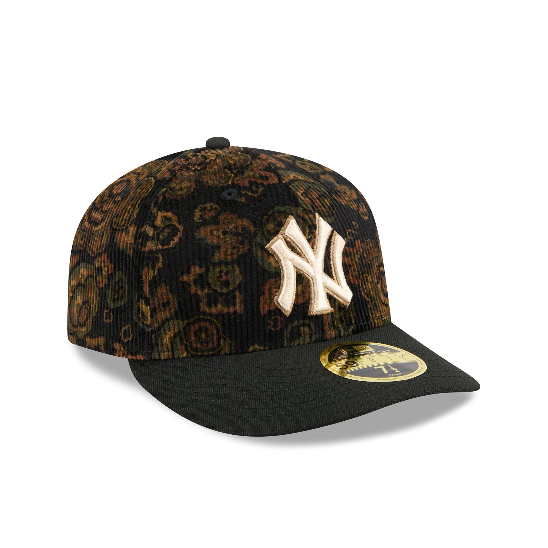 New York Yankees Three Looms Floral Cord Low Profile 59FIFTY Fitted Hat - Image 3