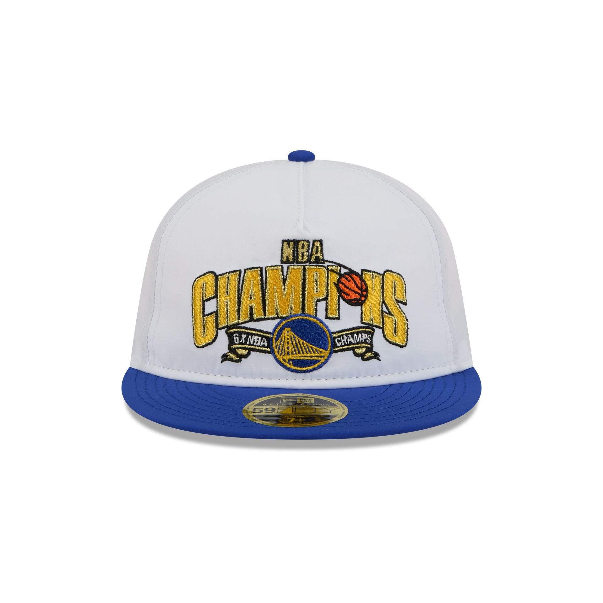 Golden State Warriors Champions White Retro Crown 59FIFTY Fitted Hat - Image 2
