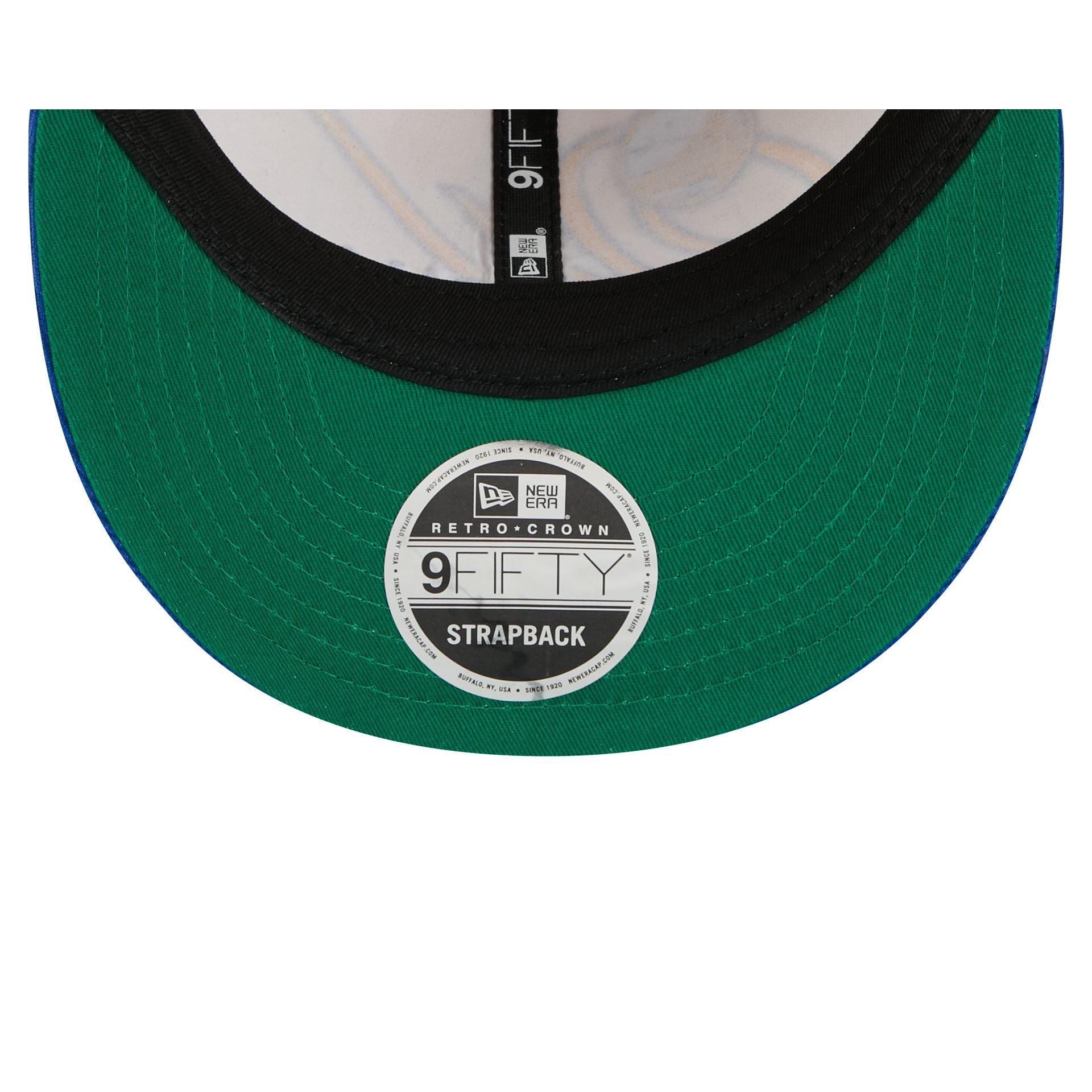 Golden State Warriors Pinstripe Script Retro Crown 9FIFTY Adjustable Hat - Image 7