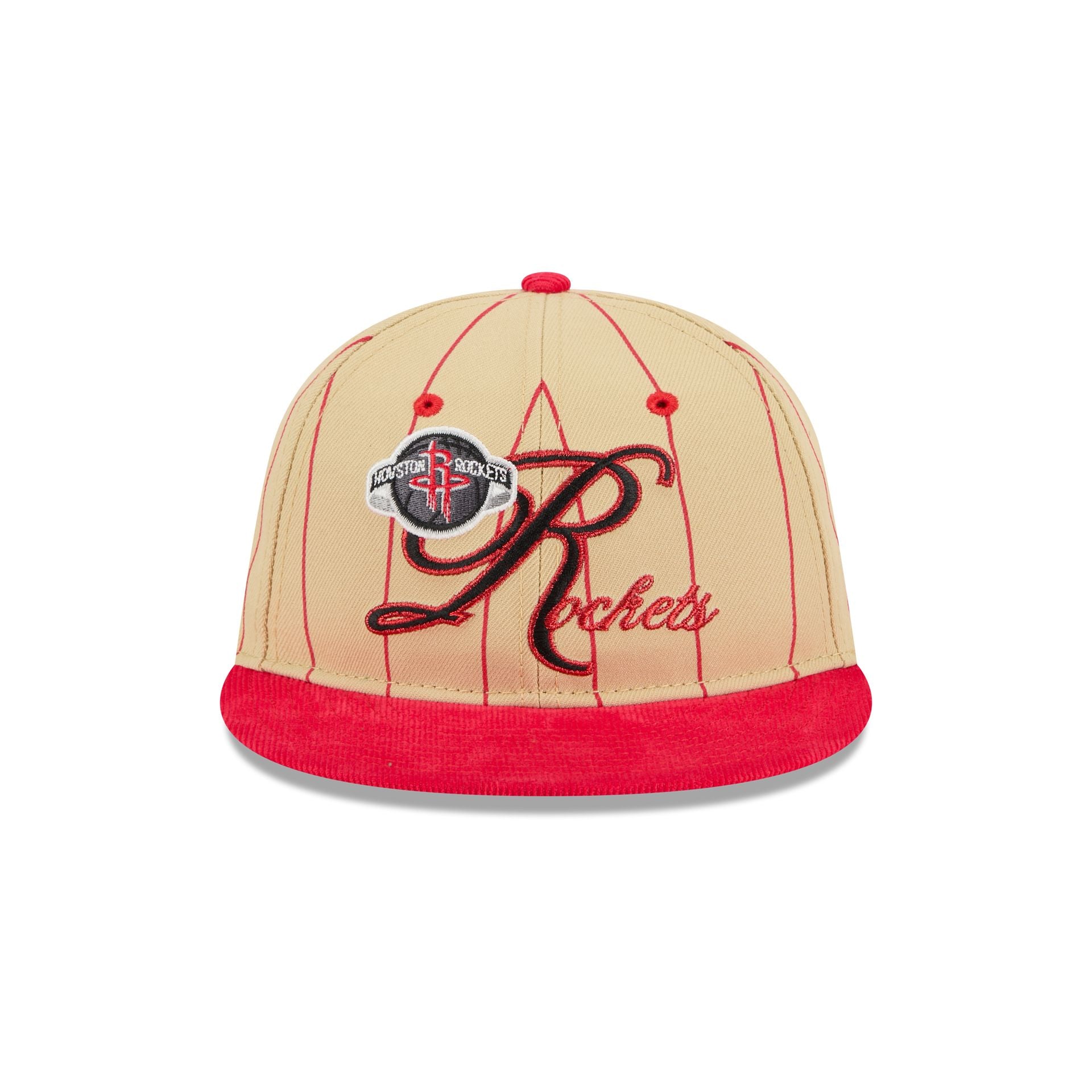 Houston Rockets Pinstripe Script Retro Crown 9FIFTY Adjustable Hat - Image 2