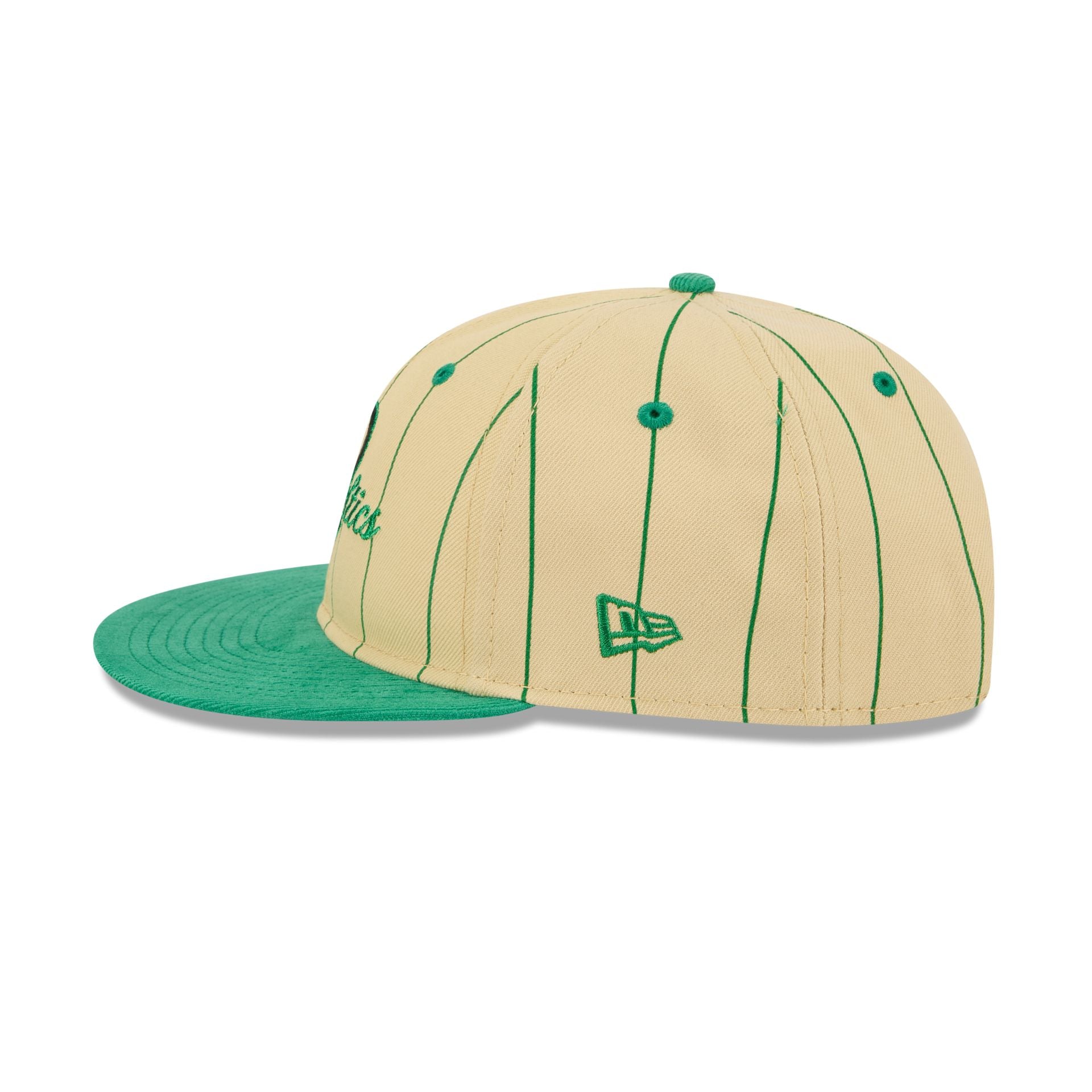 Boston Celtics Pinstripe Script Retro Crown 9FIFTY Adjustable Hat - Image 4