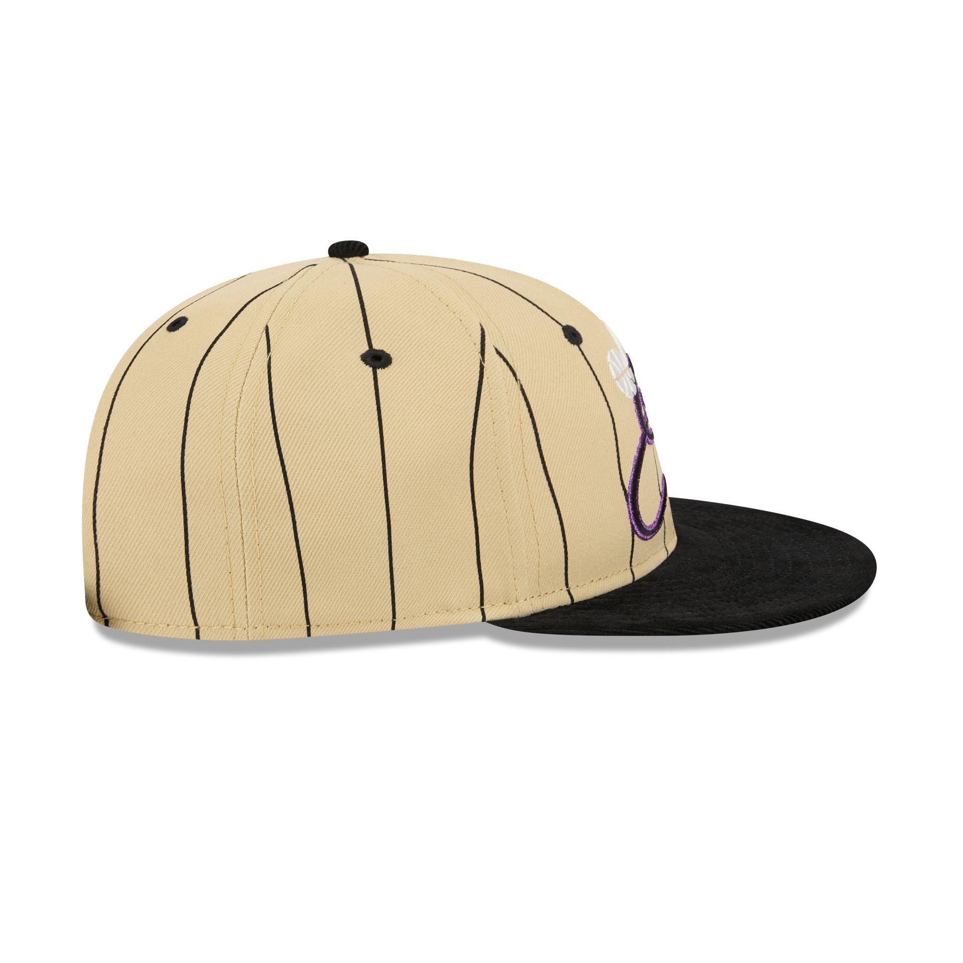 Utah Jazz Pinstripe Script Retro Crown 9FIFTY Adjustable Hat - Image 5