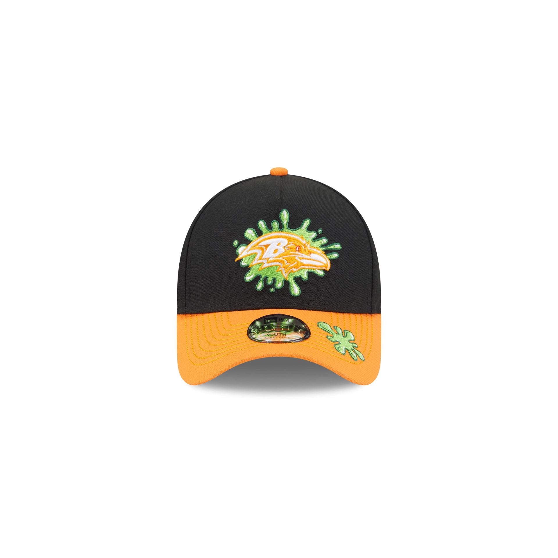Nickelodeon Slime x Baltimore Ravens Kids 9FORTY A-Frame Snapback Hat - Image 2